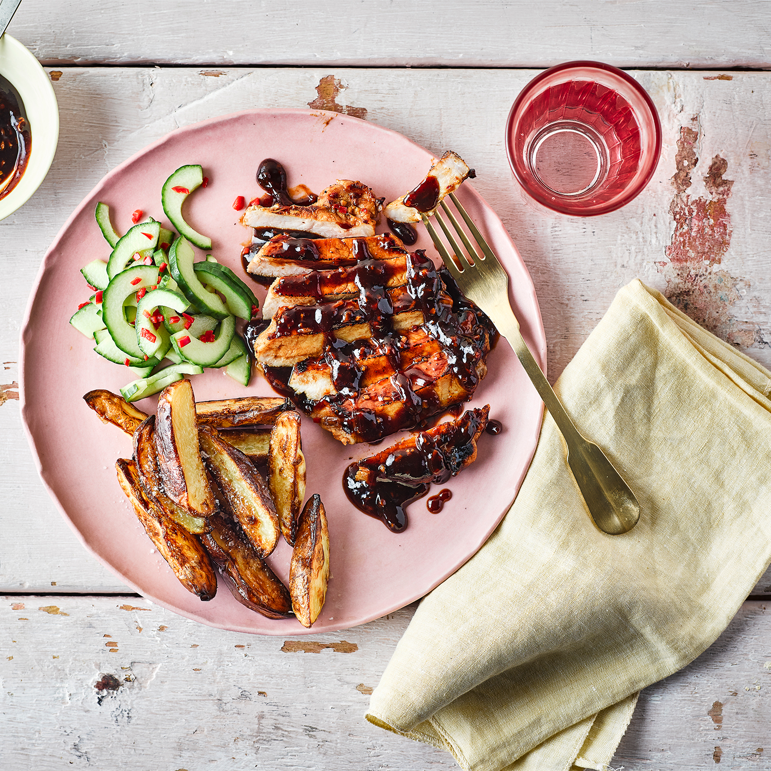 Sticky Hoisin Pork & Cucumber Pickle Recipe Gousto