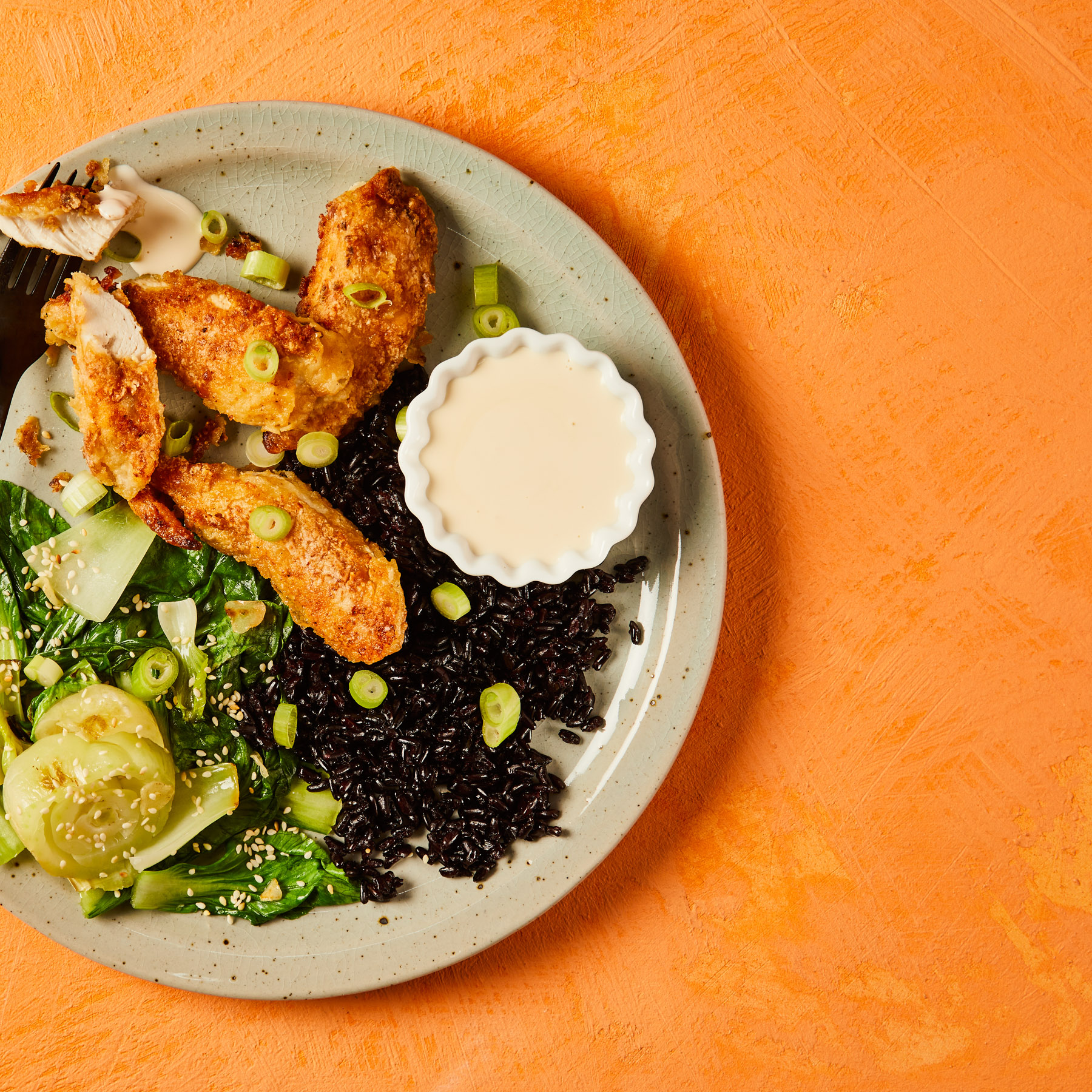 Chicken Karaage With Black Rice Recipe | Gousto