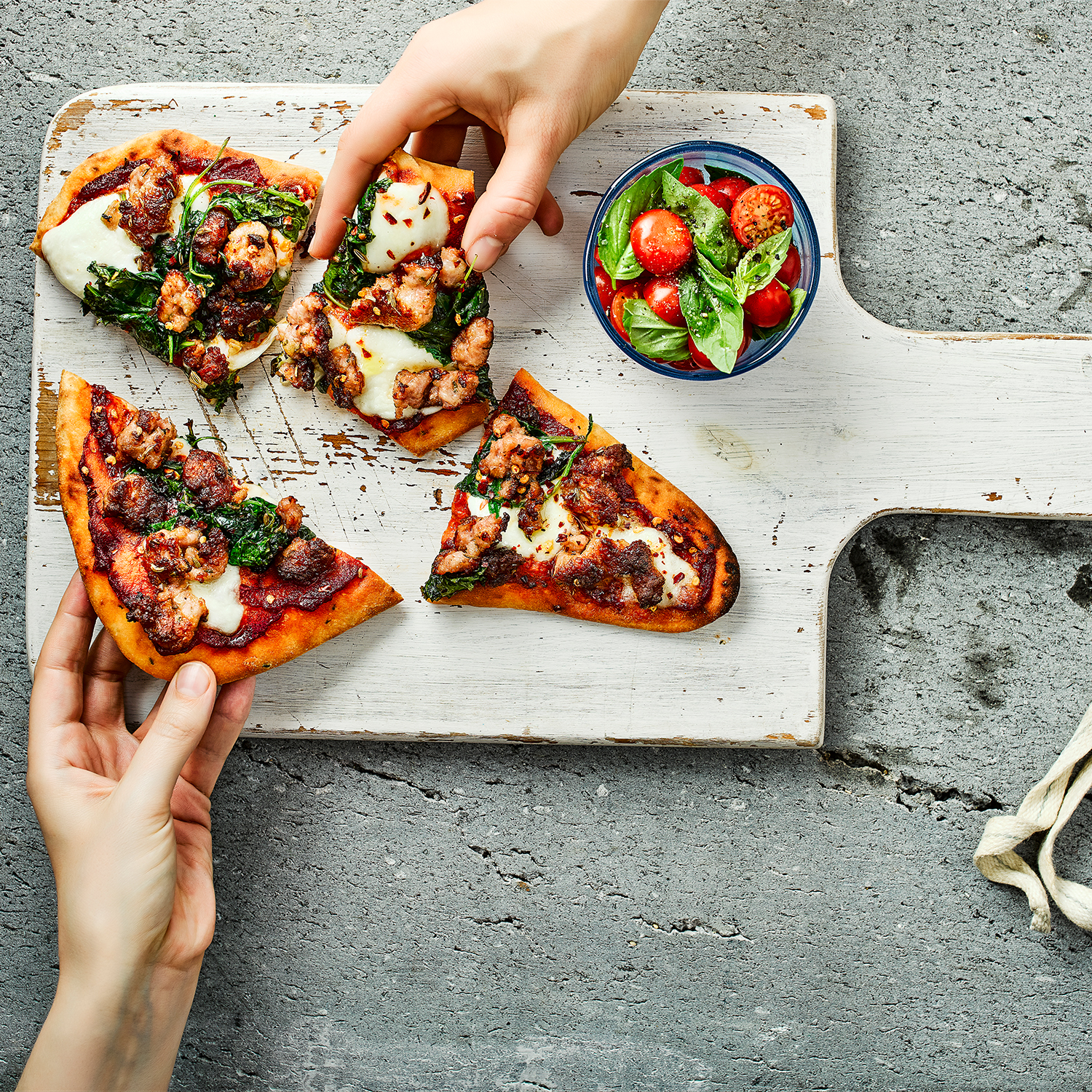 Fennel, Sausage & Baby Kale Pizza Recipe Gousto