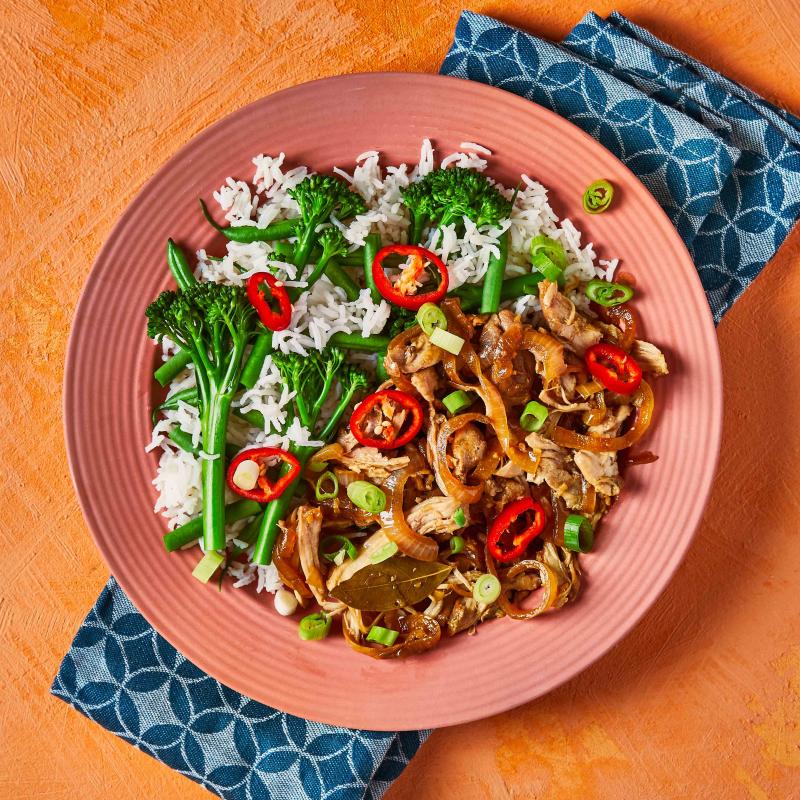 Filipino Chicken Adobo & Vegetable Rice Recipe Gousto