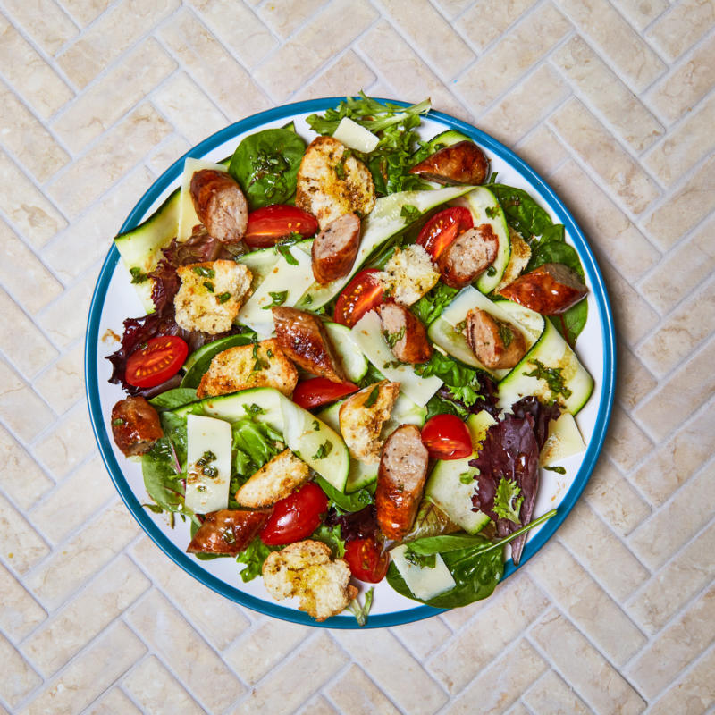 Italian Sausage, Basil & Courgette Salad Recipe Gousto