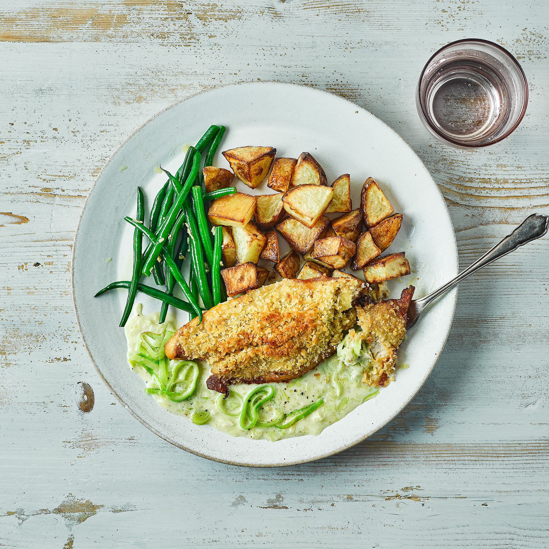 Crisp Smoky Fish With Creamed Leeks Recipe Gousto