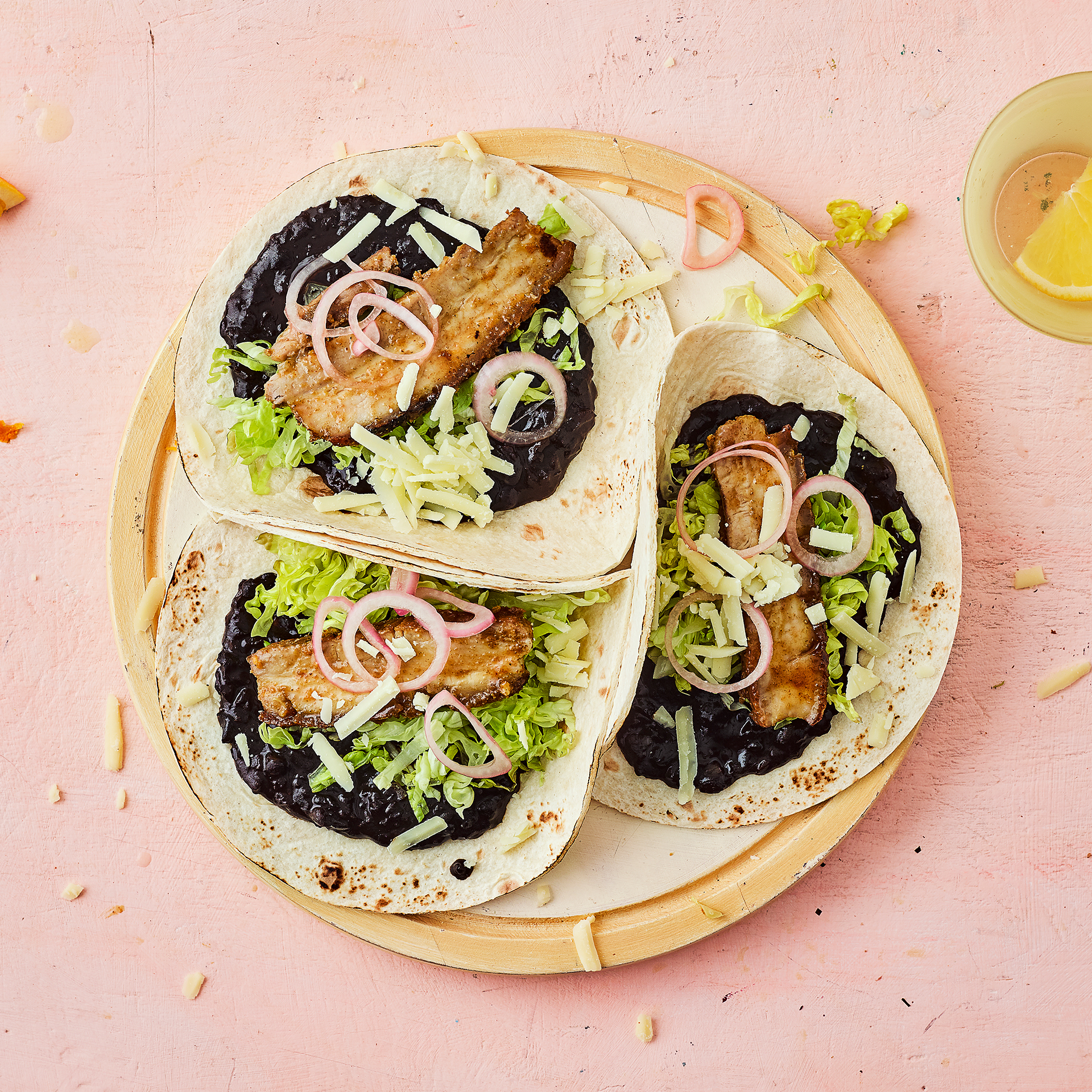 Pork Pibil & Smashed Black Bean Tacos Recipe Gousto