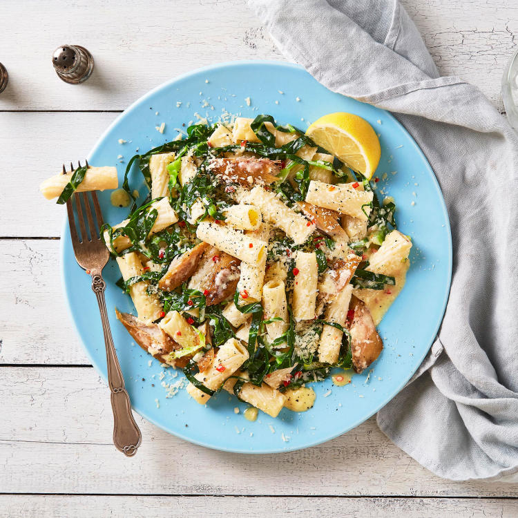 Creamy Smoked Mackerel Pasta With Chilli & Lemon Recipe Gousto