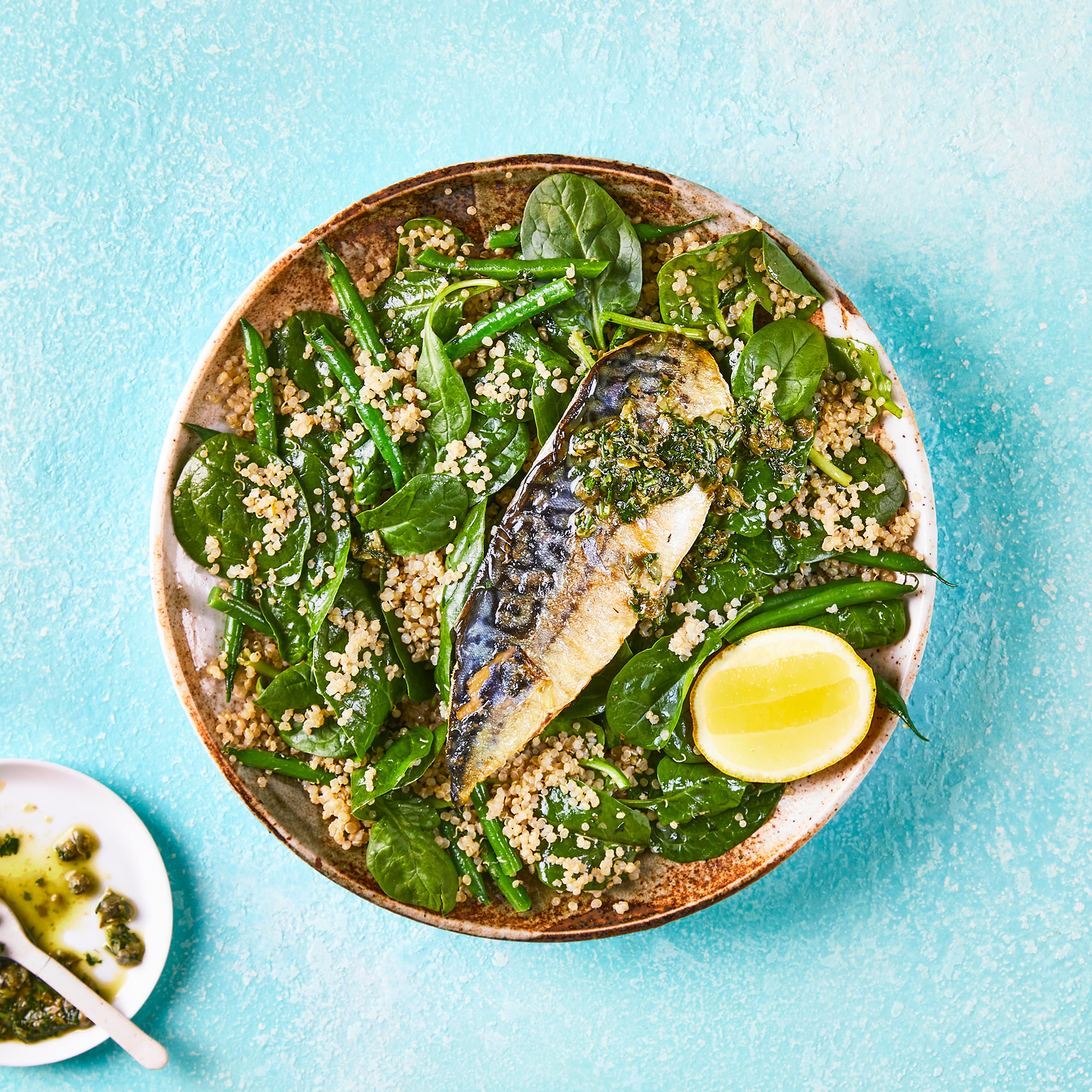 Mackerel & Quinoa Salad With LemonCaper Dressing Recipe Gousto