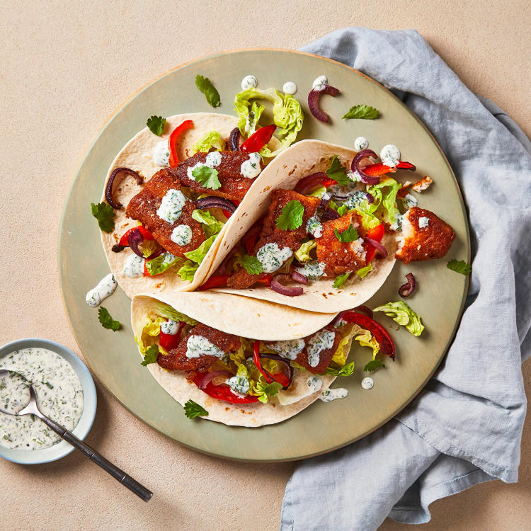Baja-Style Fish Tacos With Coriander Mayo Recipe | Gousto