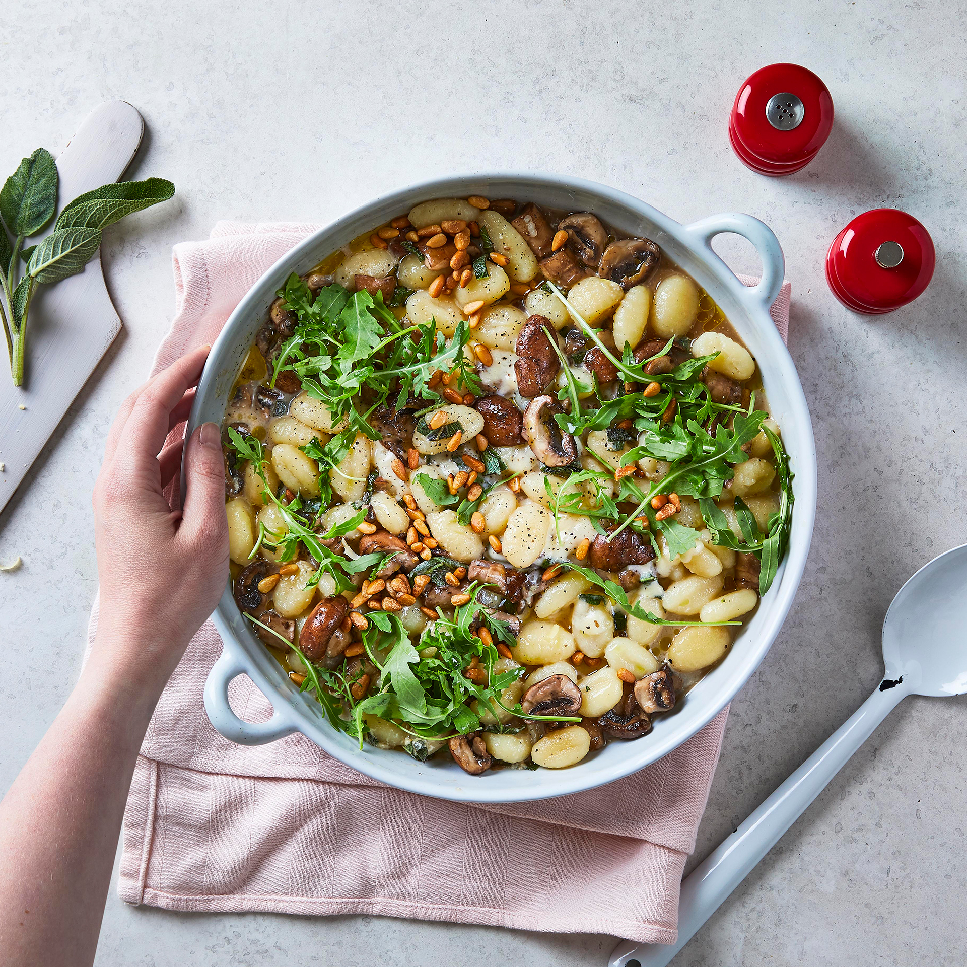 10Min Garlic Mushroom & Sage Gnocchi Recipe Gousto