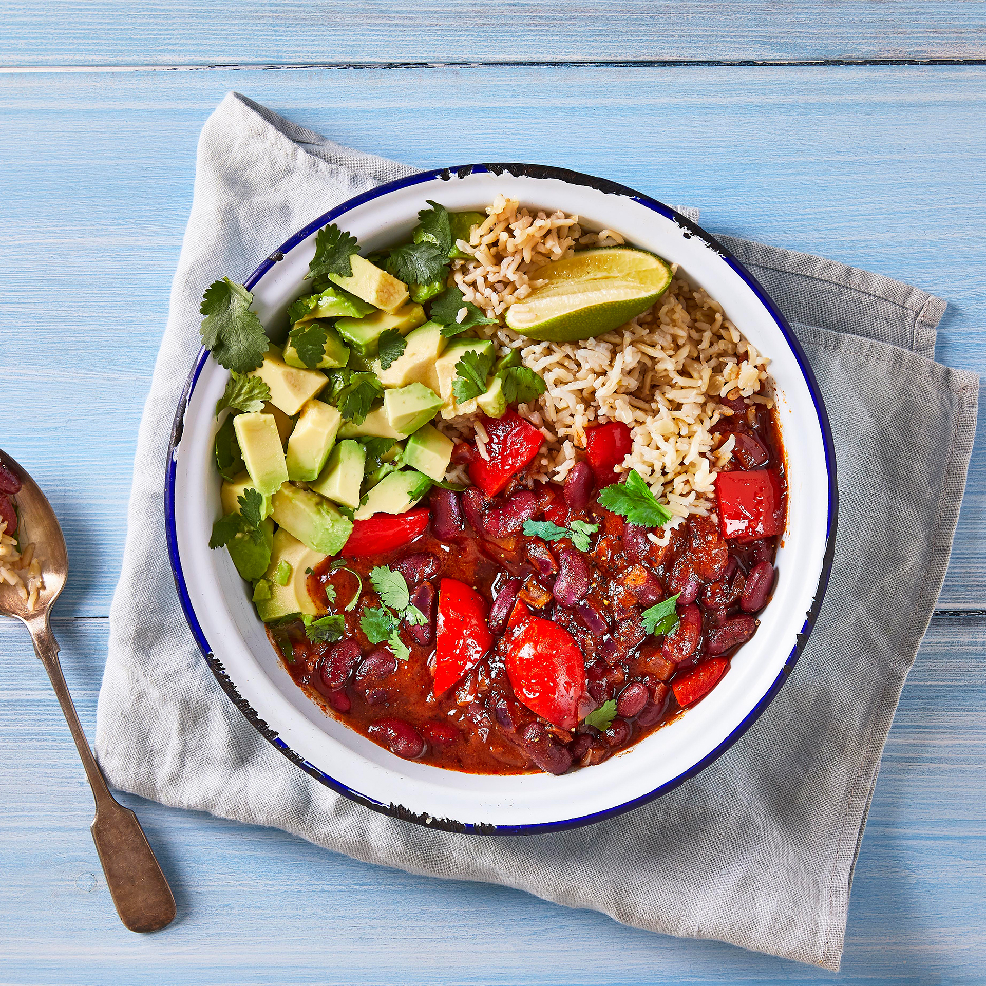 Beany Chilli With Avocado & Lime Recipe Gousto
