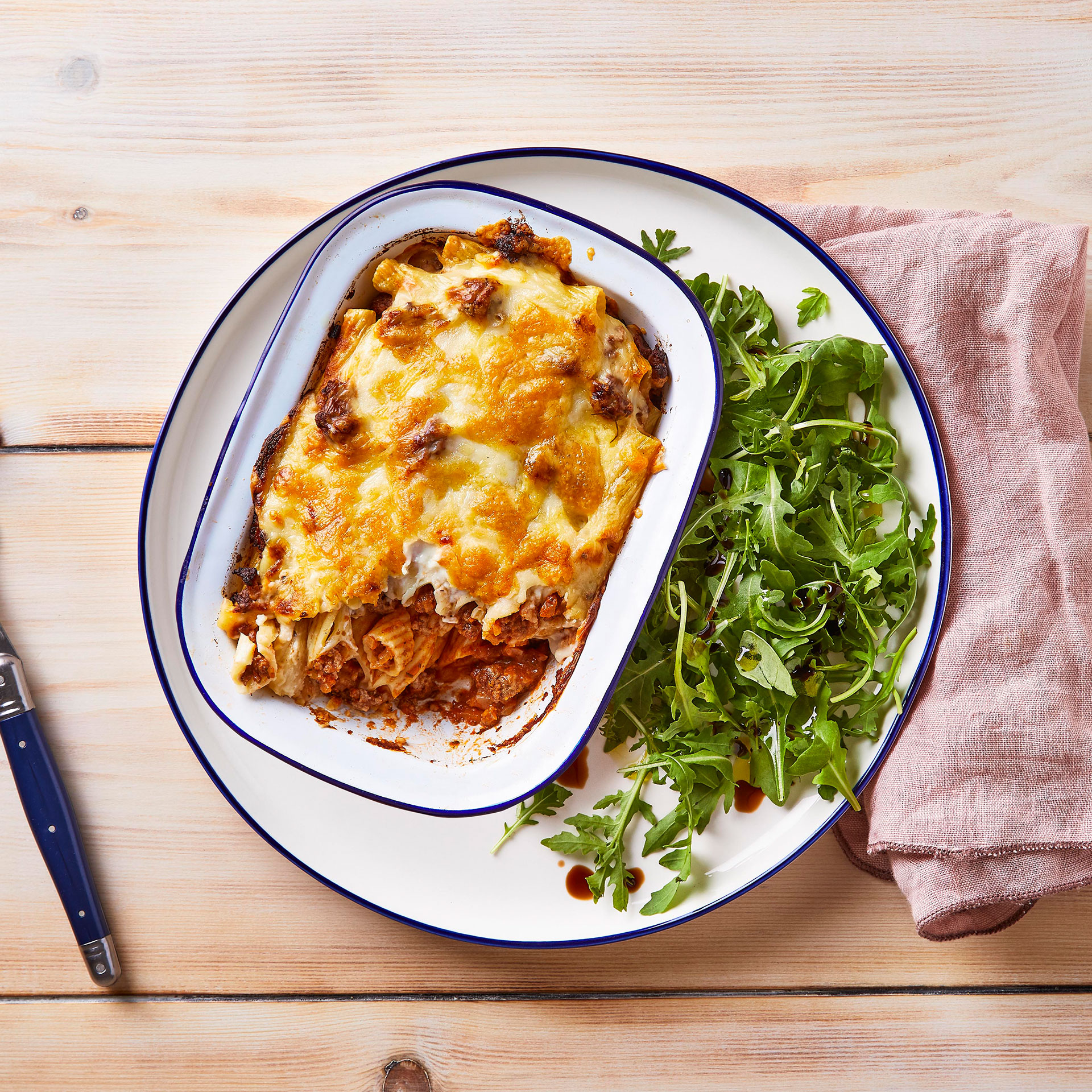 Greek Lamb Pastitsio Bake With Salad Recipe Gousto
