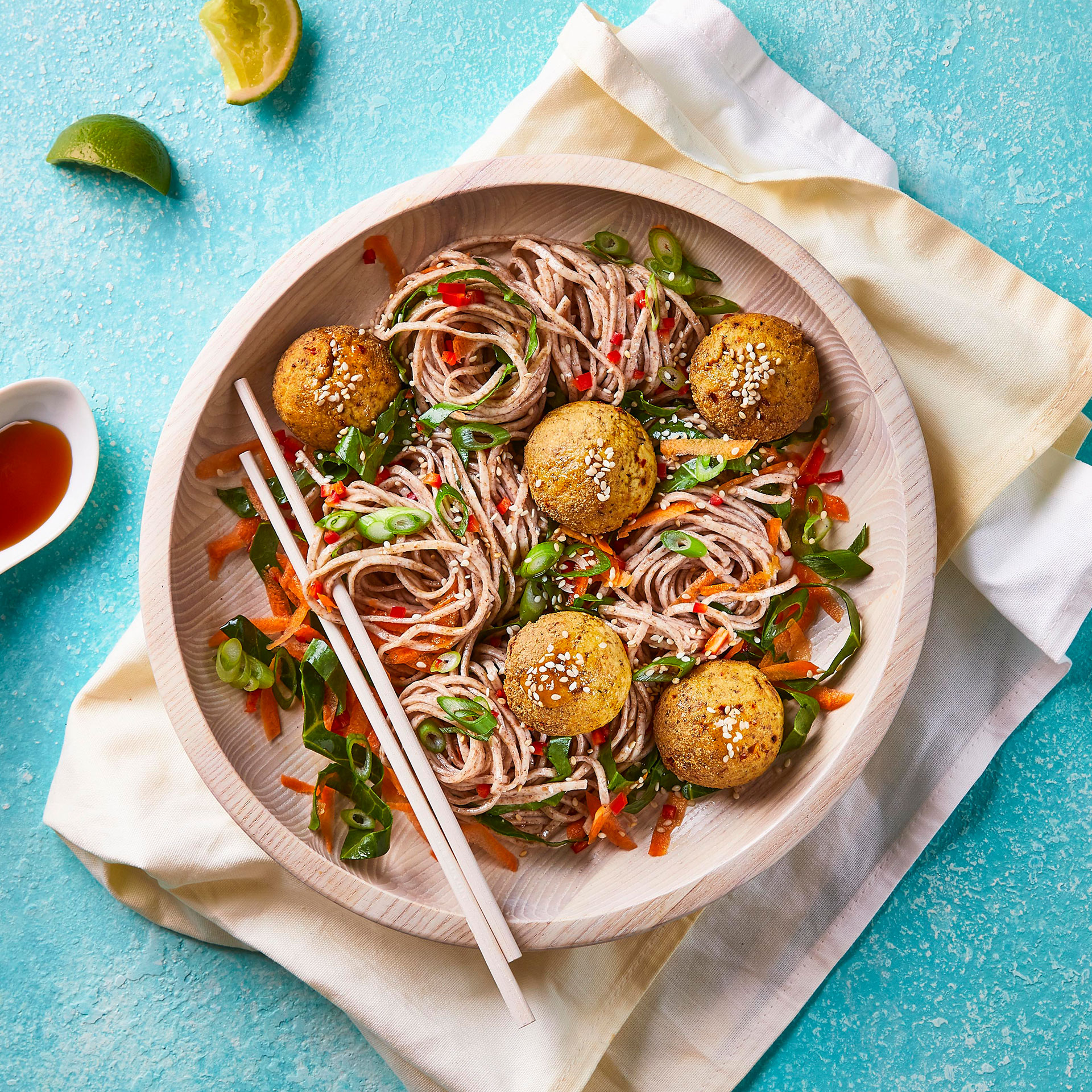 Glazed Tofu Balls With Noodle & Veg StirFry Recipe Gousto