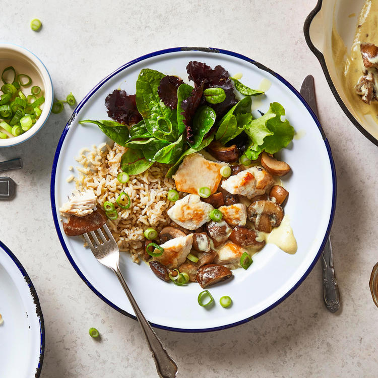 10Min Creamy Chicken & Mushroom Fricassée Recipe Gousto