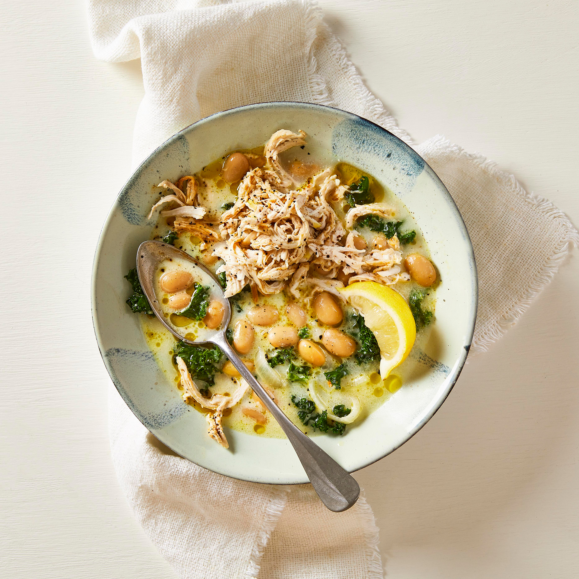 Creamy Chicken, Kale & Butter Bean Broth Recipe Gousto