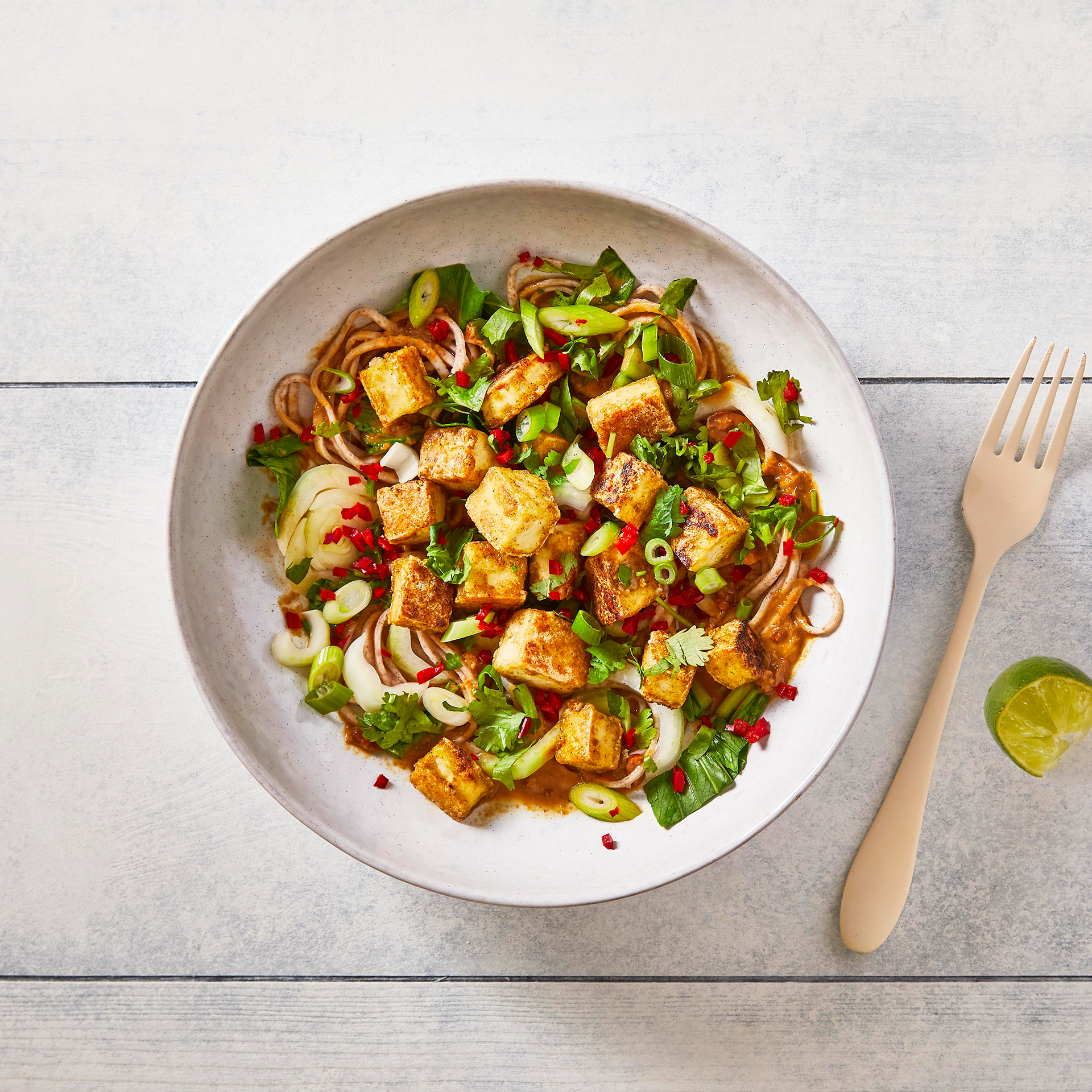 Crispy Tofu With Pak Choi & Peanut Sauce Recipe Gousto