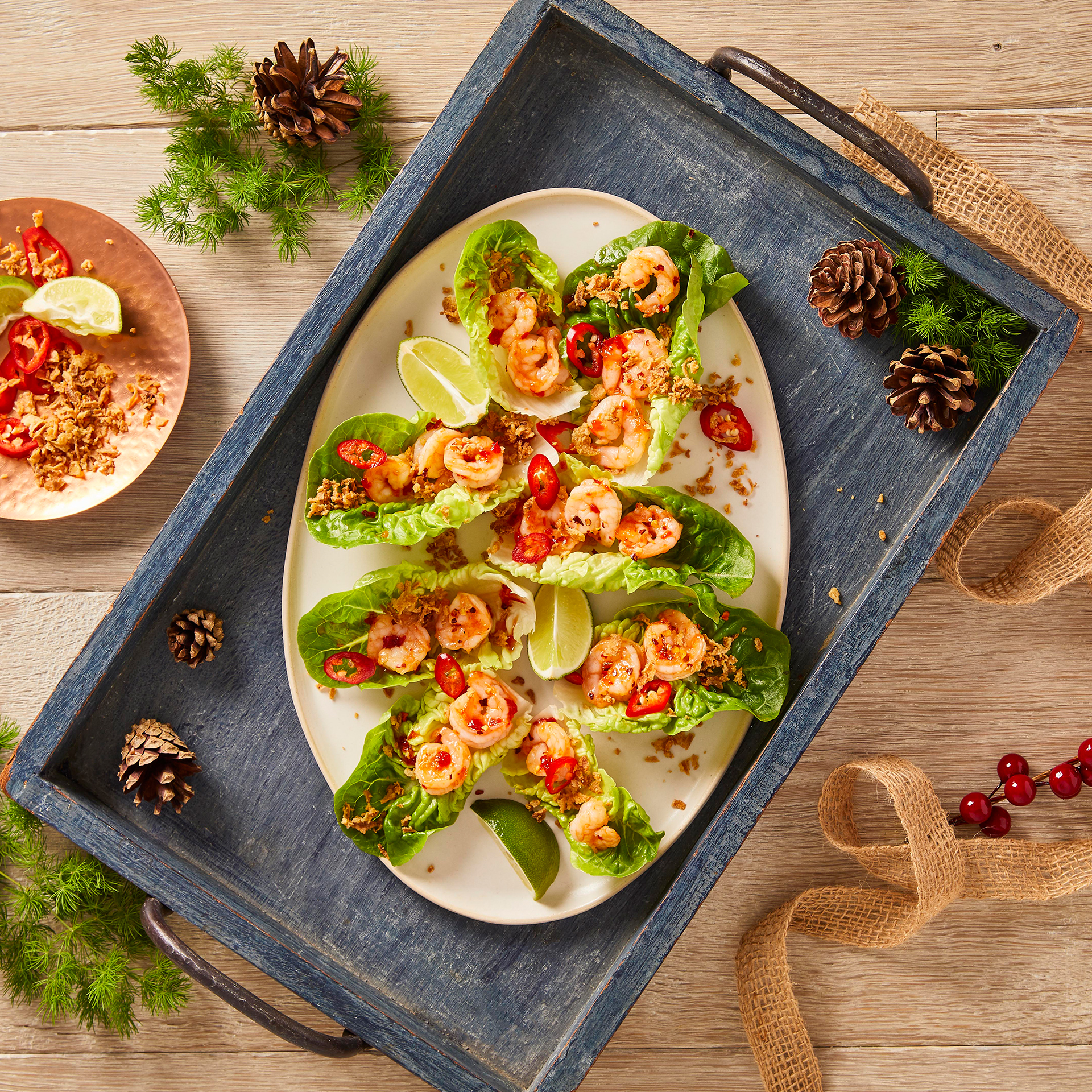Festive Finger Food Prawn Lettuce Cups Recipe Gousto