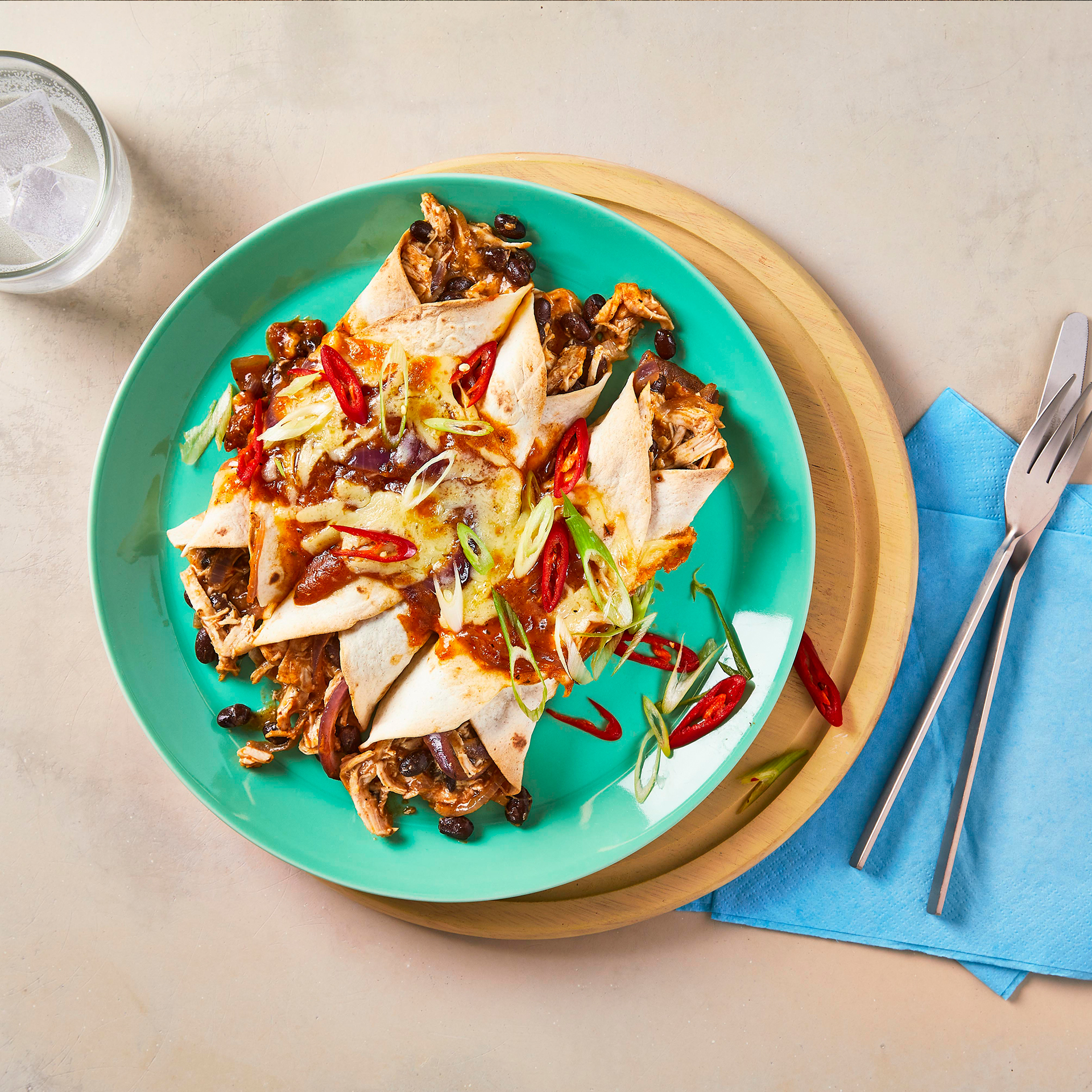 Cheesy Chipotle Chicken Enchiladas Recipe Gousto