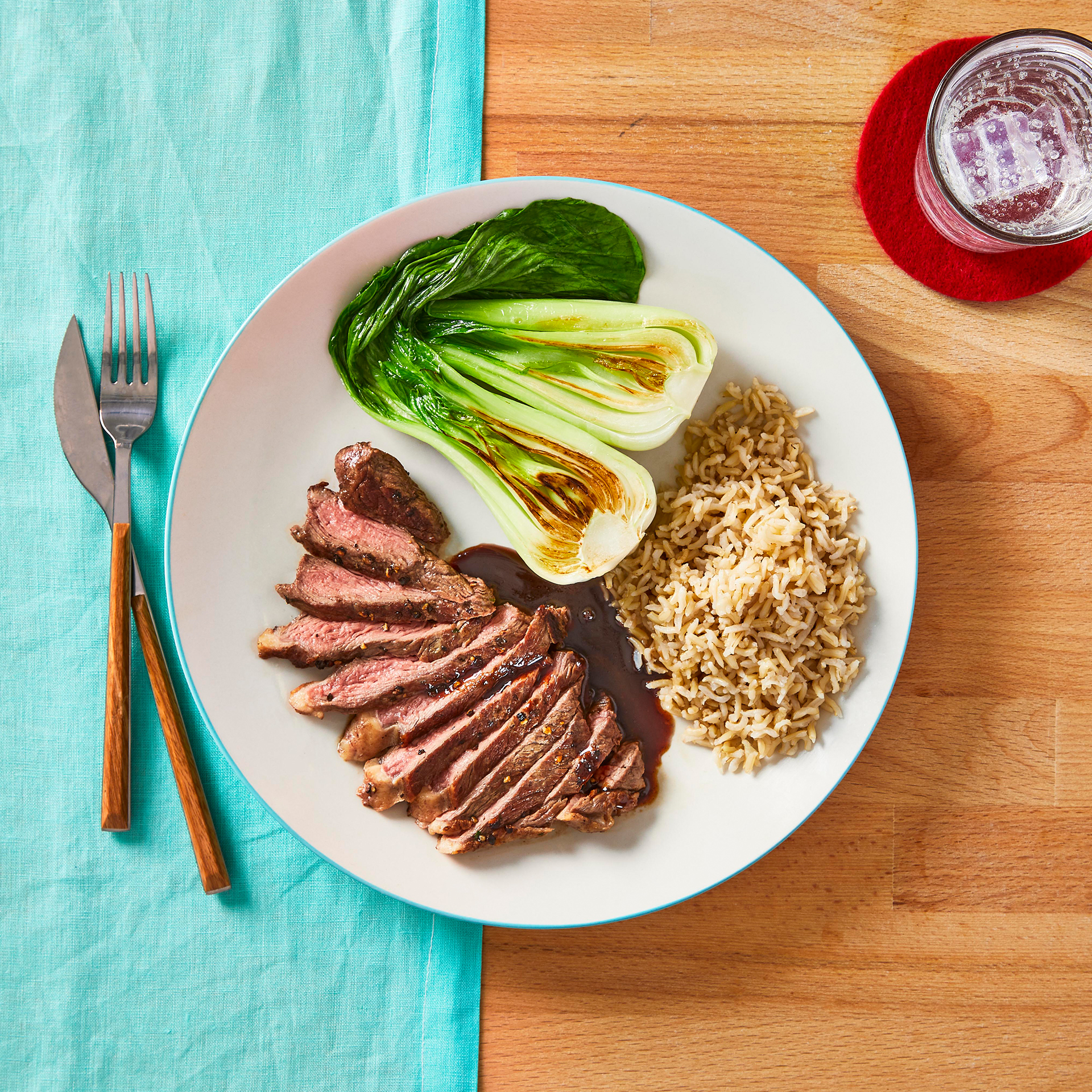 10Min Quicky Sticky Steak In Black Pepper Sauce Recipe Gousto