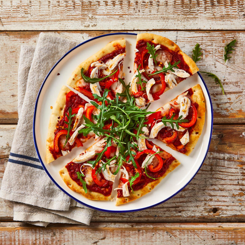 Spicy Chicken & Red Pepper Pizza Recipe Gousto