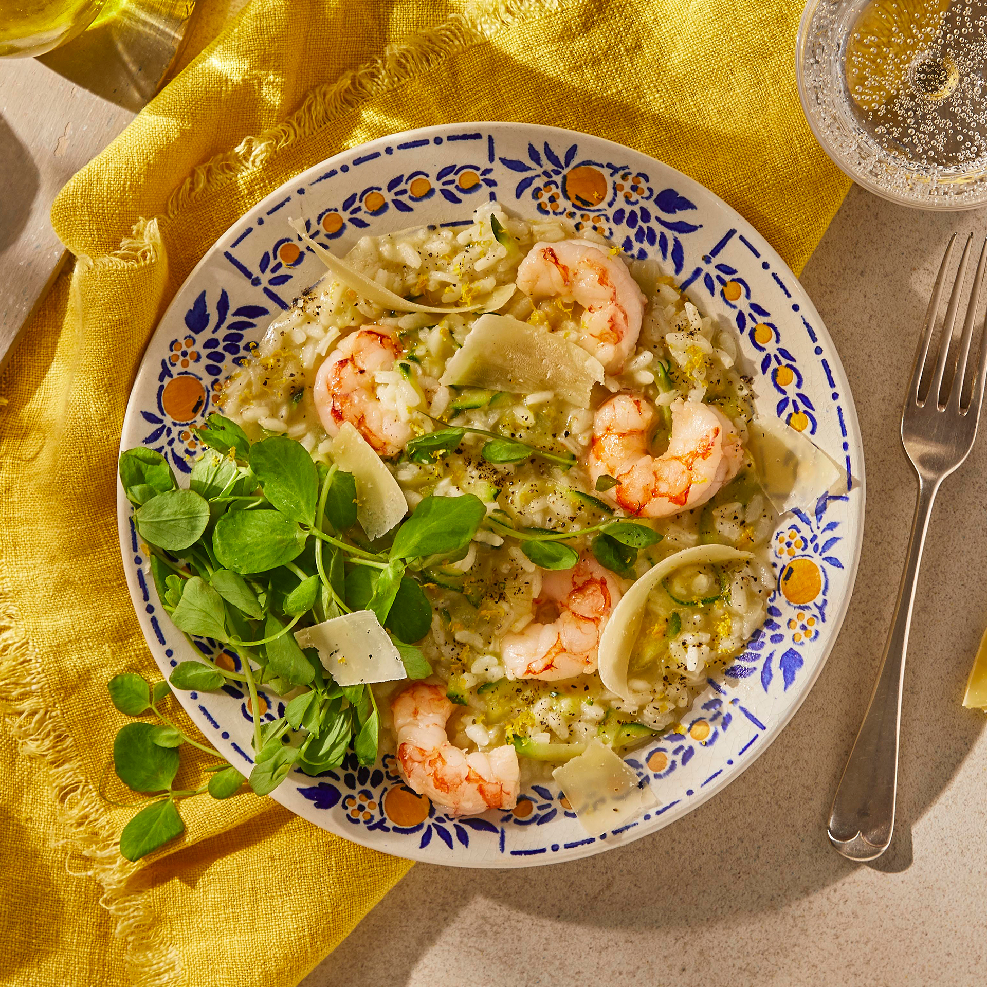 Amalfi Risotto With Jumbo Prawns Recipe Gousto