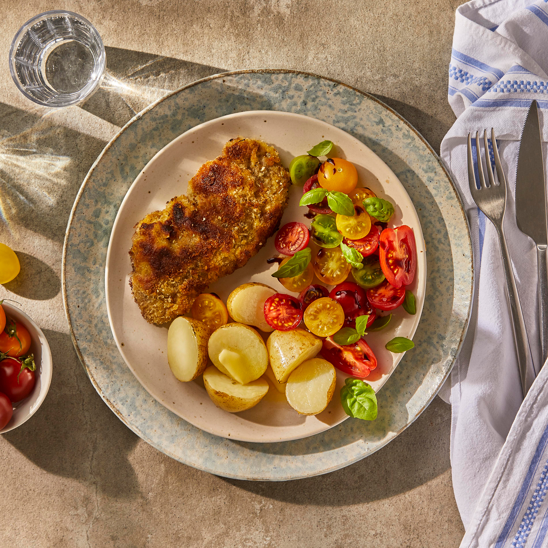 Milanese Rump Steak With Buttered Potatoes Recipe Gousto