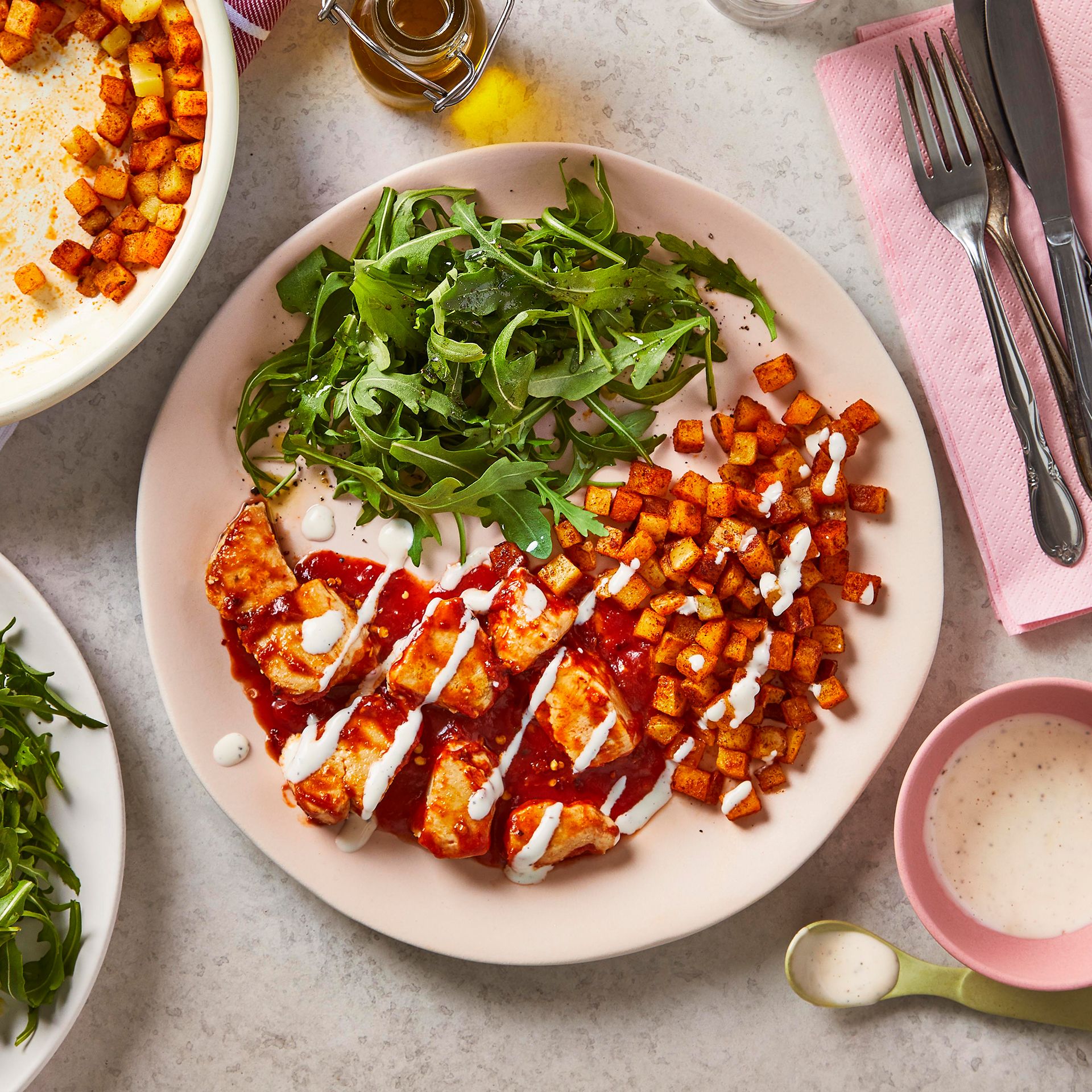 10Min Spanish Chicken & Paprika Potatoes Recipe Gousto