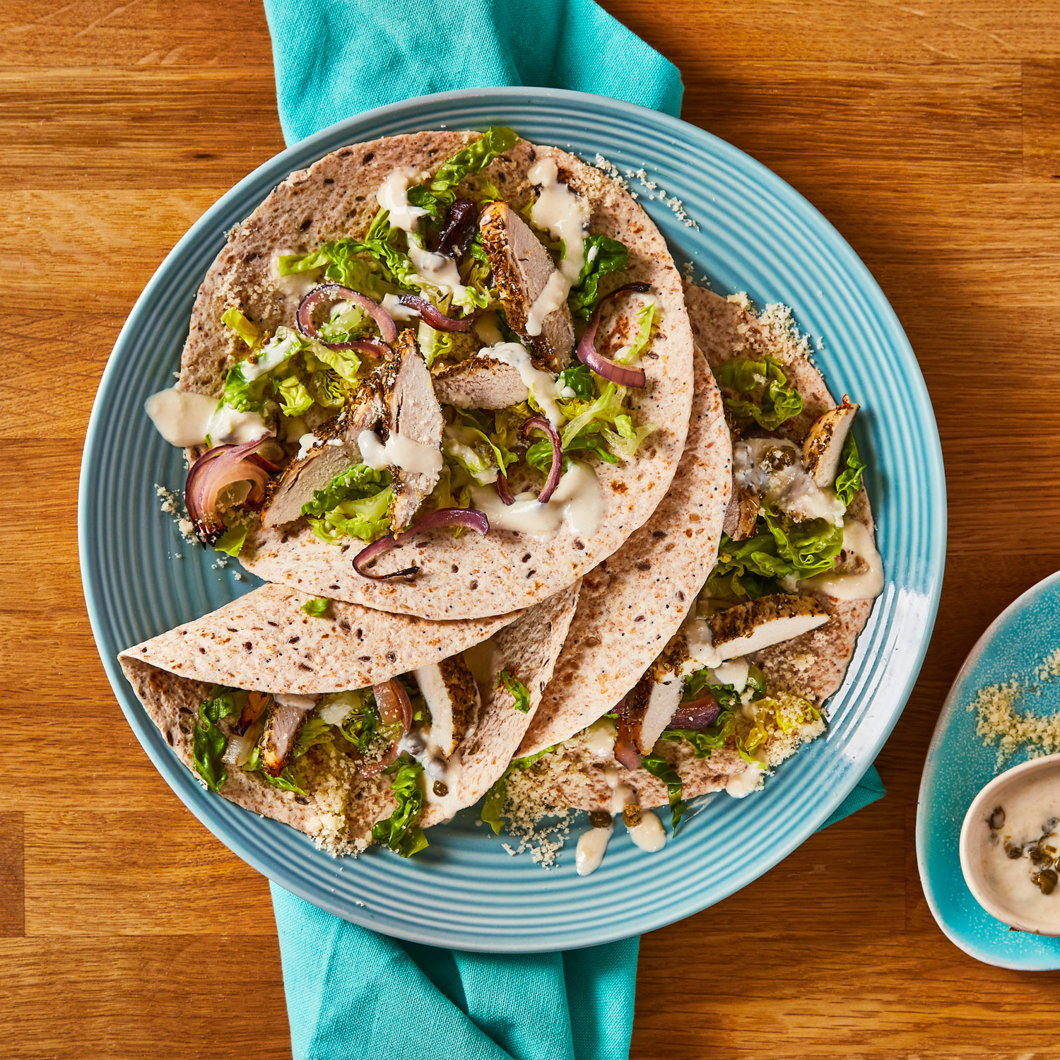 Chicken Caesar Wraps Recipe Gousto