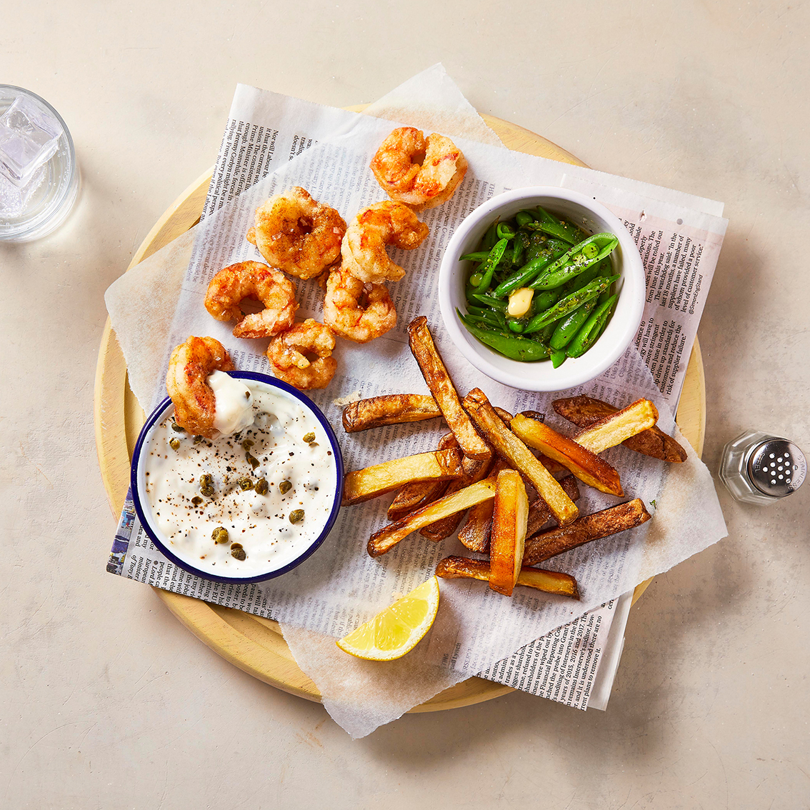 Jumbo Prawn Scampi & Chips With Tartare Sauce Recipe Gousto