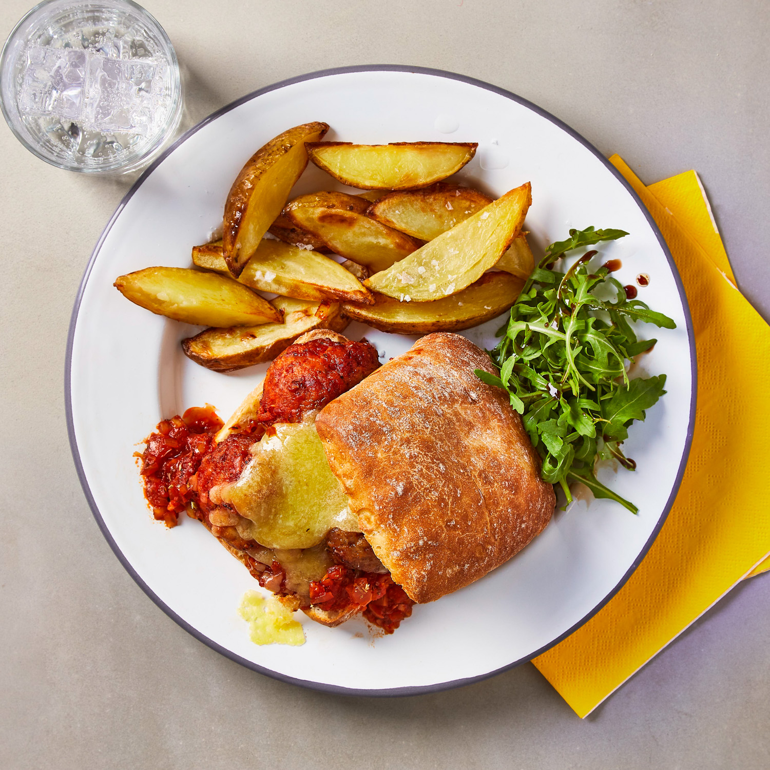 Spicy Pork & 'Nduja Meatball Ciabatta Recipe Gousto