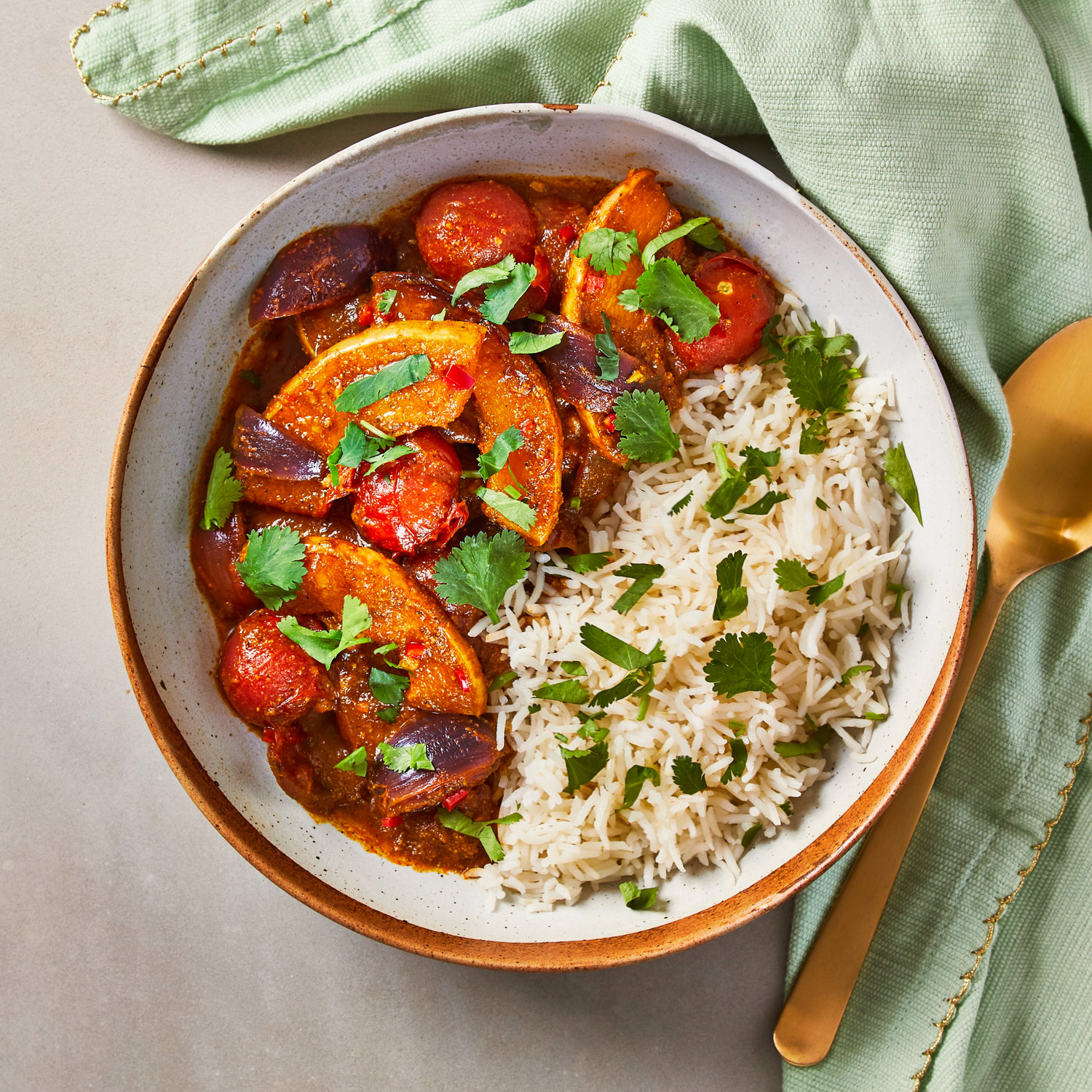 Butternut Squash Bhuna & Basmati Rice Recipe | Gousto