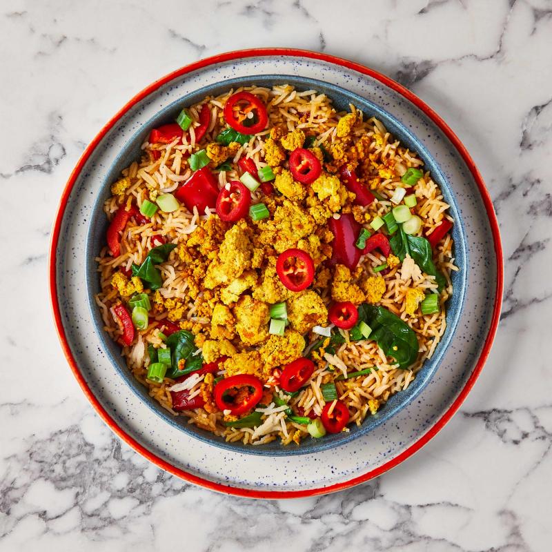 10Min Scrambled Tofu Fried Rice Recipe Gousto