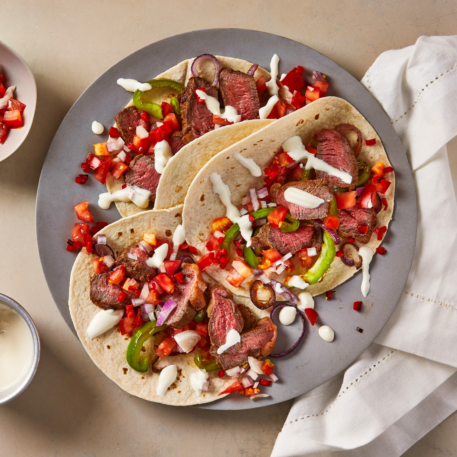 Spicy Steak Fajitas With Charred Chilli Salsa Recipe Gousto