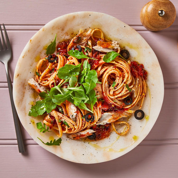 Smoked Mackerel Arrabbiata Linguine Recipe Gousto