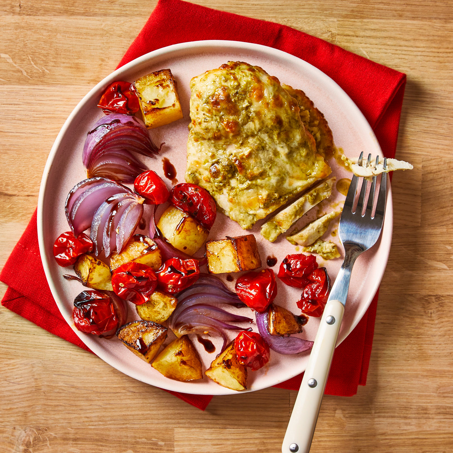 Cheesy Chicken & Pesto Caprese Bake Recipe Gousto