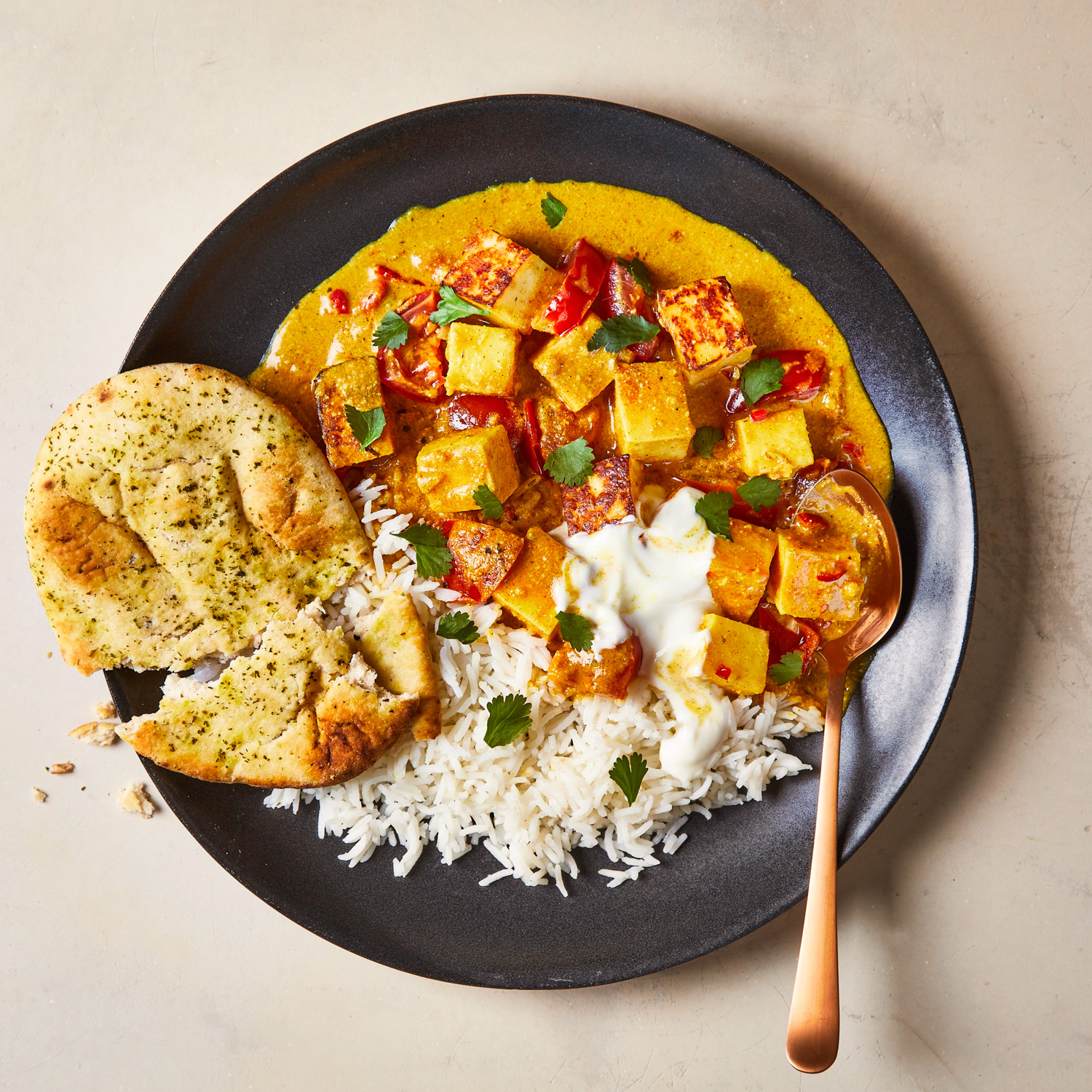 Paneer Butter Masala With Coriander Naan Recipe Gousto