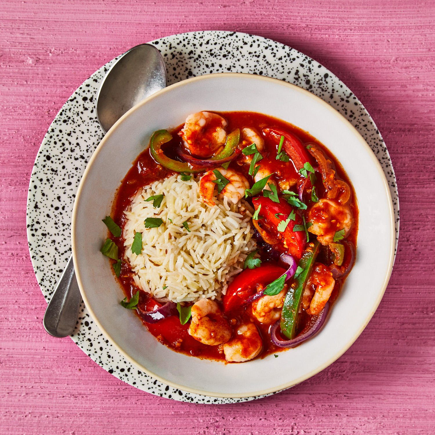 King Prawn Jalfrezi & Jeera Rice Recipe Gousto