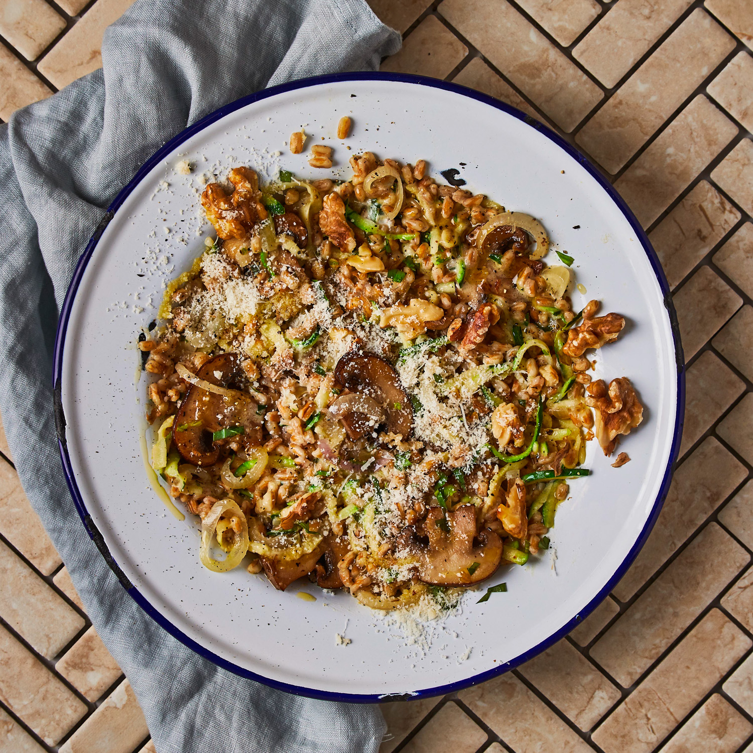 Mushroom, Tarragon & Walnut Speltotto Recipe Gousto