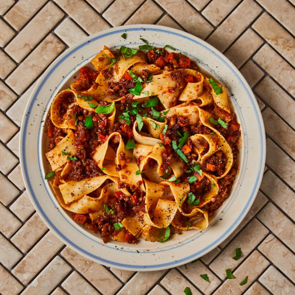 Rich Mushroom Ragù Pappardelle Recipe Gousto