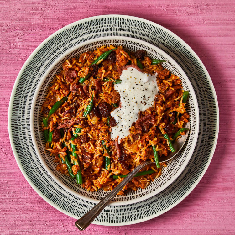MeatFree Biryani With Green Beans Recipe Gousto