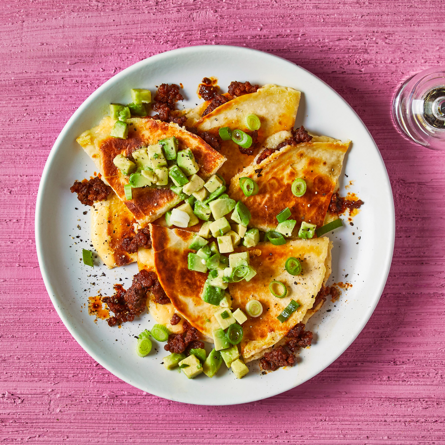 ChilliHoney Beef Quesadillas With Avocado Recipe Gousto