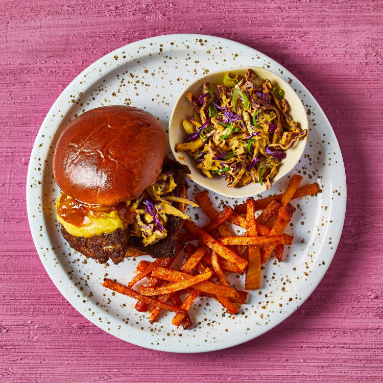 Indian Chicken Burger, Paprika Chips & Slaw Recipe Gousto