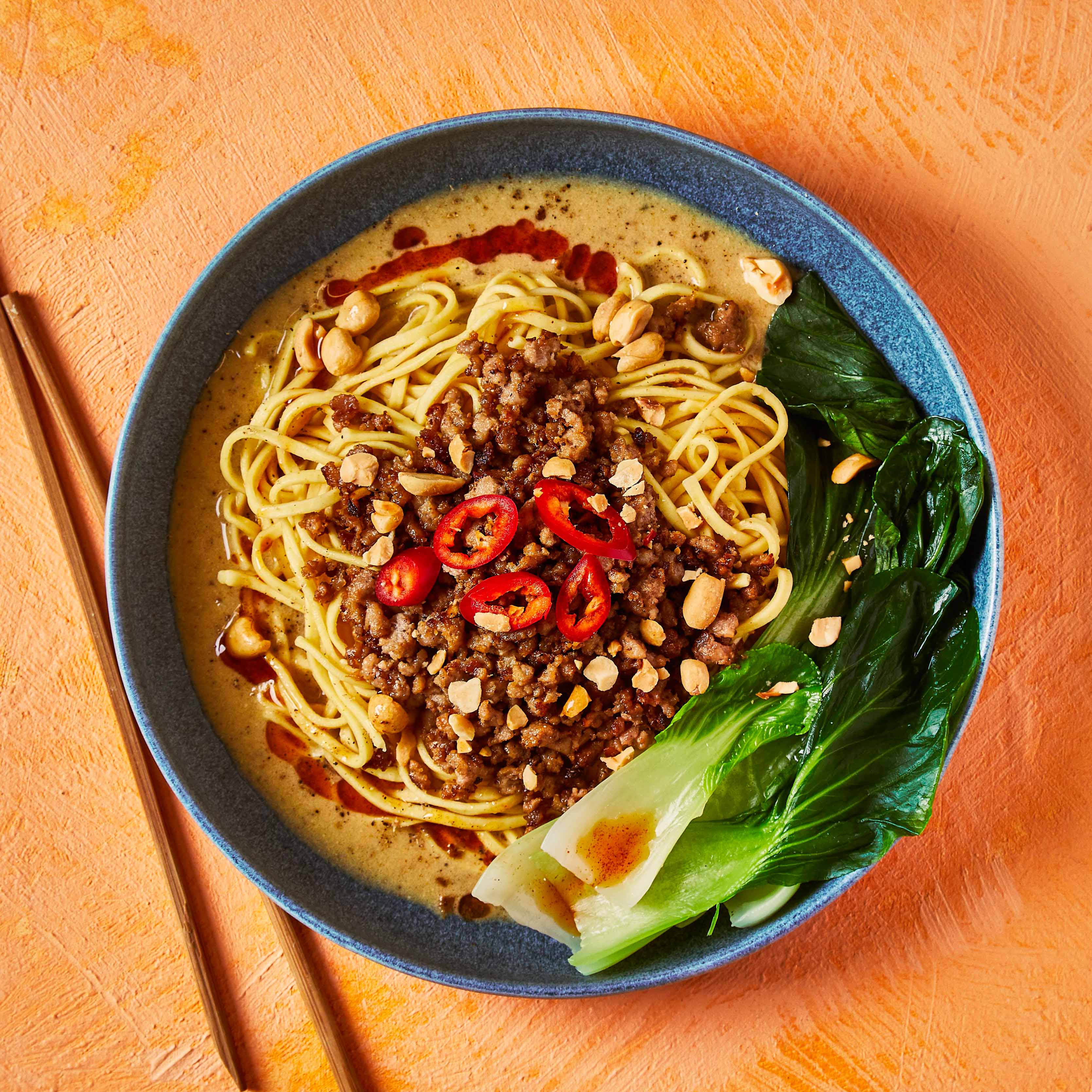 Spicy Pork Dan Dan Noodles & Pak Choi Recipe Gousto