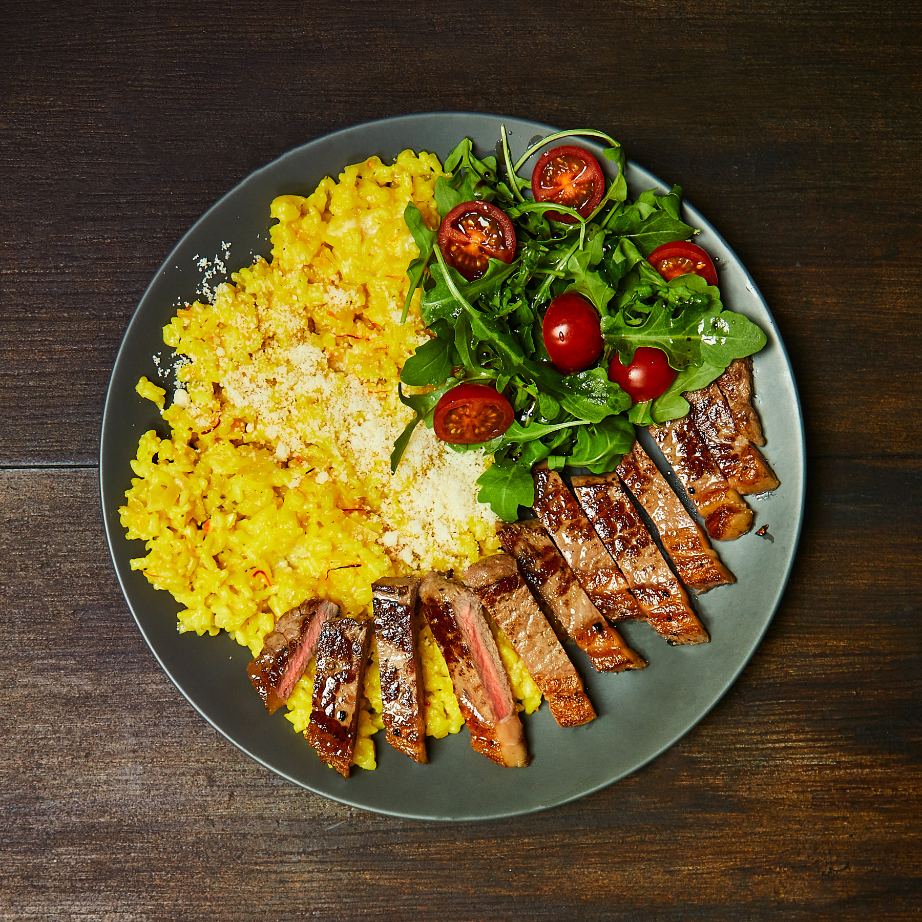 21Day Aged Sirloin With Creamy Saffron Risotto Recipe Gousto