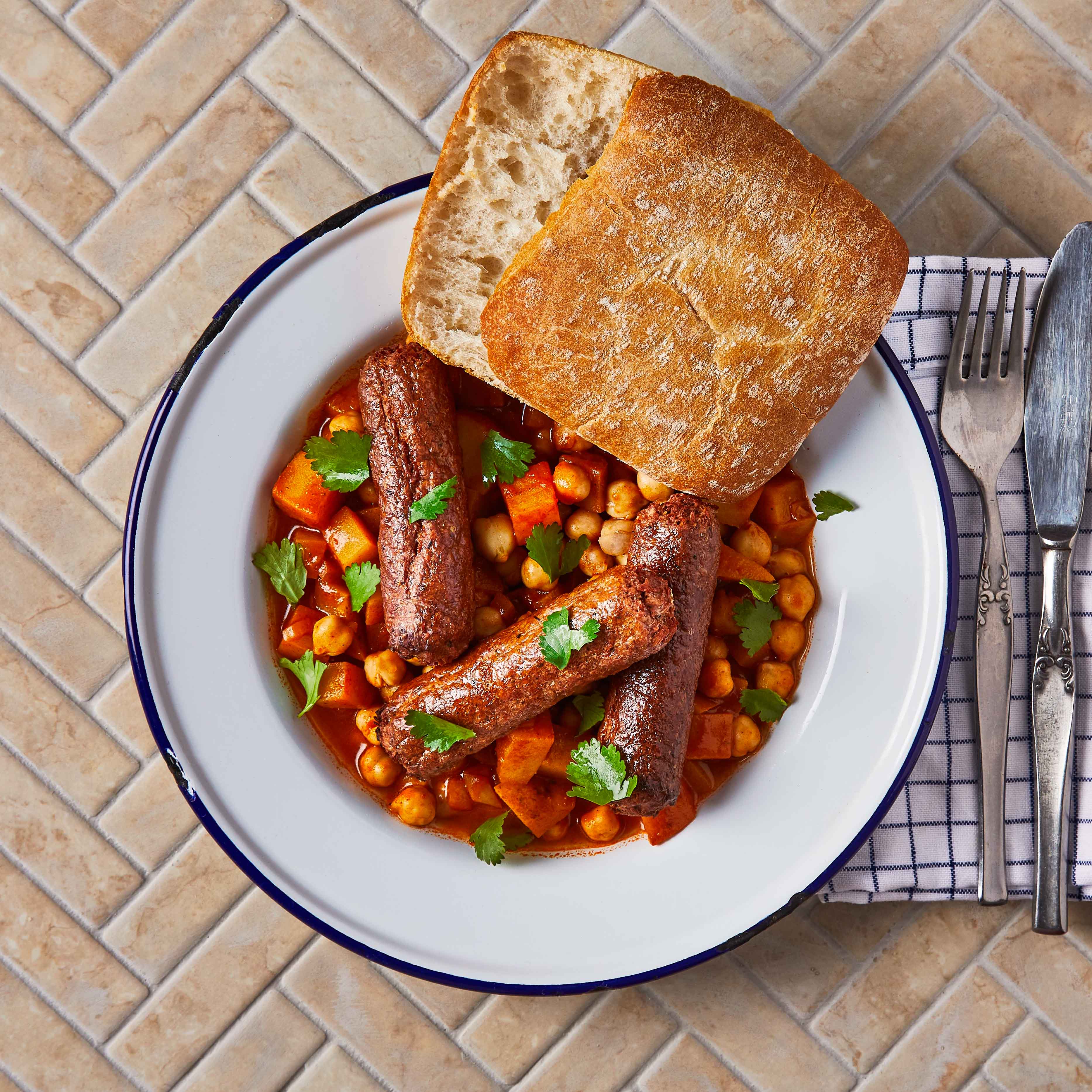 Spiced MeatFree Sausage Stew Recipe Gousto