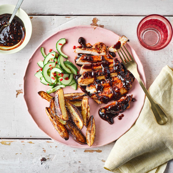 Sticky Hoisin Pork & Cucumber Pickle Recipe Gousto