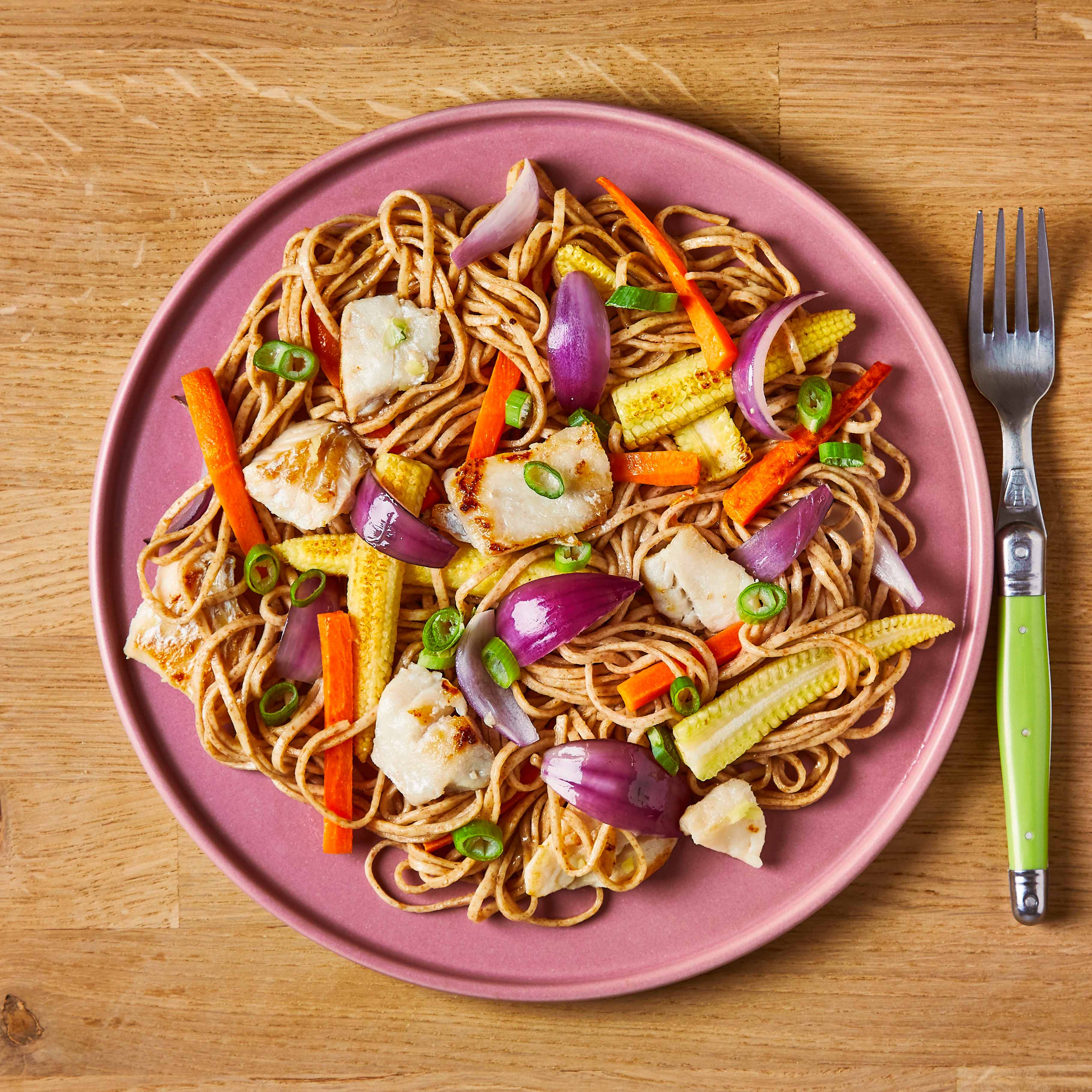 Haddock & Baby Corn Noodle StirFry Recipe Gousto