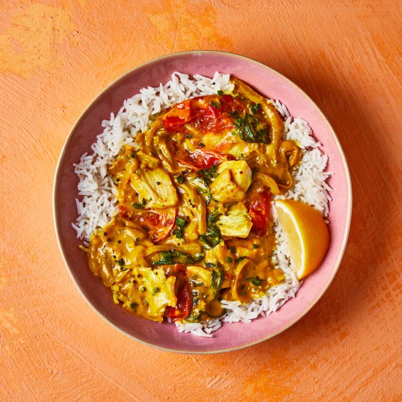 Fragrant Haddock Moilee With Basmati Rice Recipe Gousto