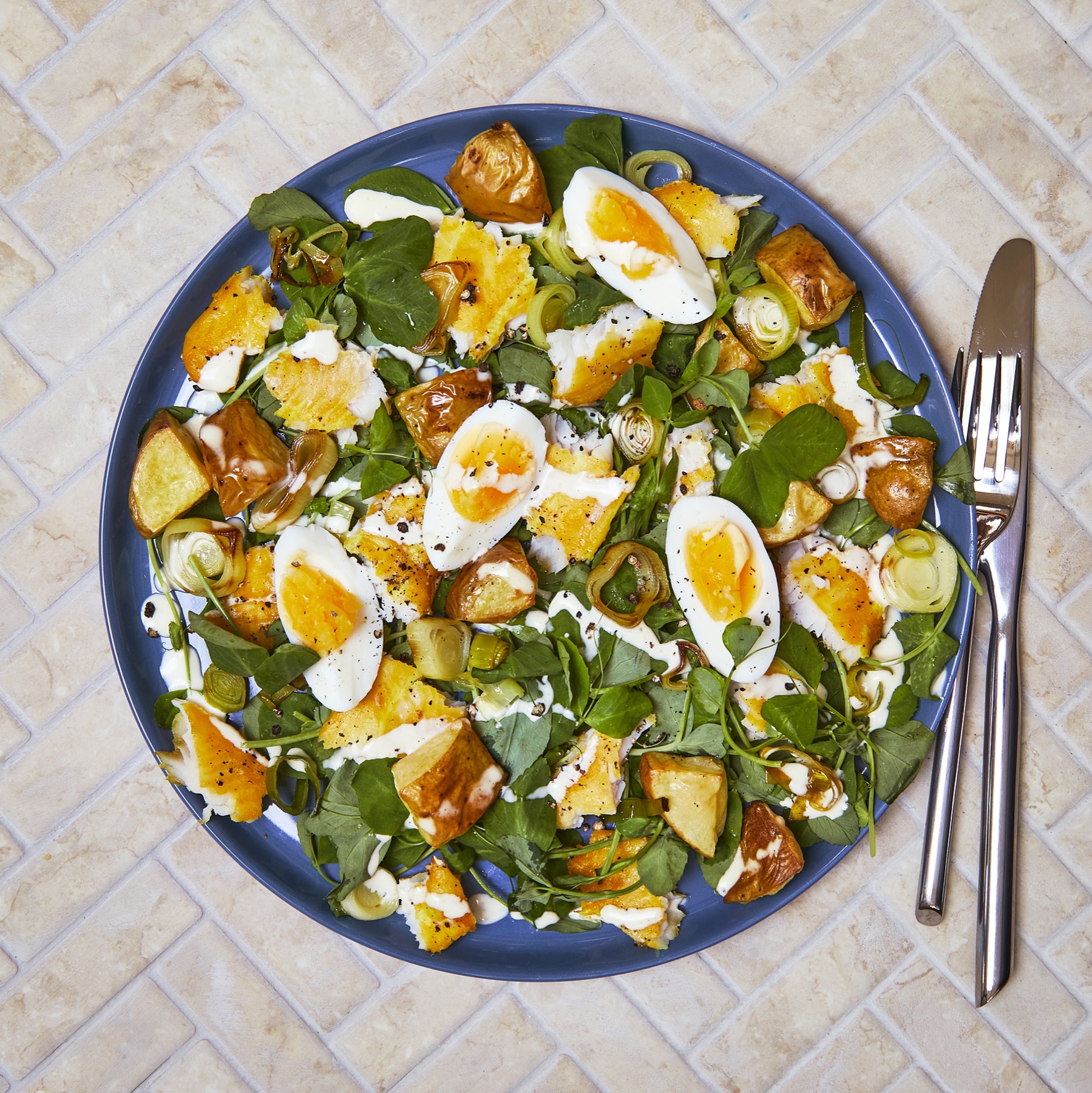 Smoked Fish, Leek & Potato Salad Recipe Gousto