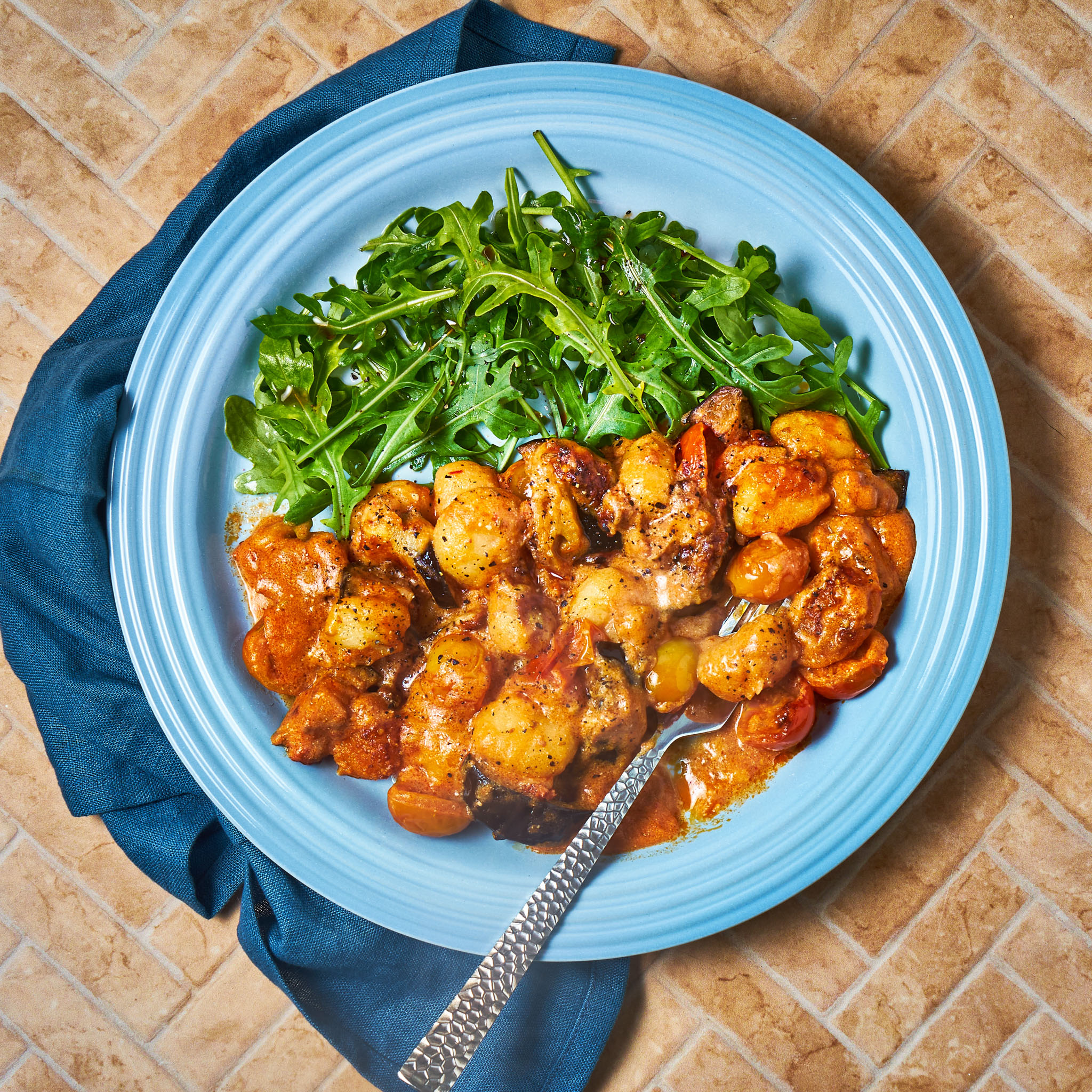 Spicy 'Nduja & Aubergine Gnocchi Bake | Gousto