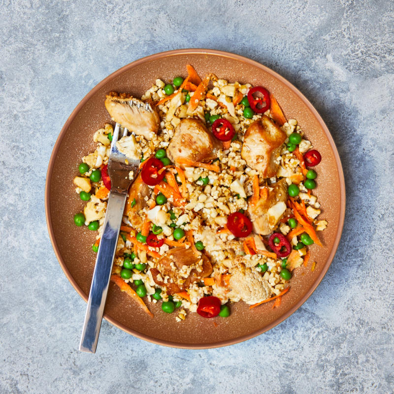 VegPacked Chicken Fried Cauliflower Rice Recipe Gousto