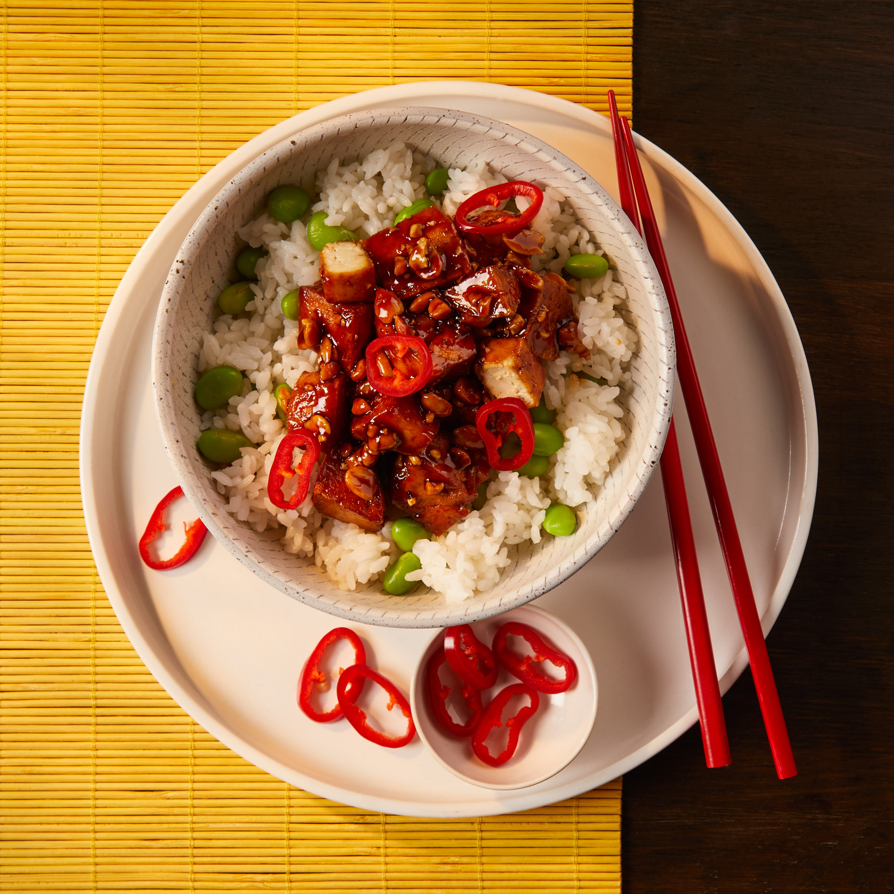 Marmite Teriyaki Tofu & Sticky Rice Recipe Gousto