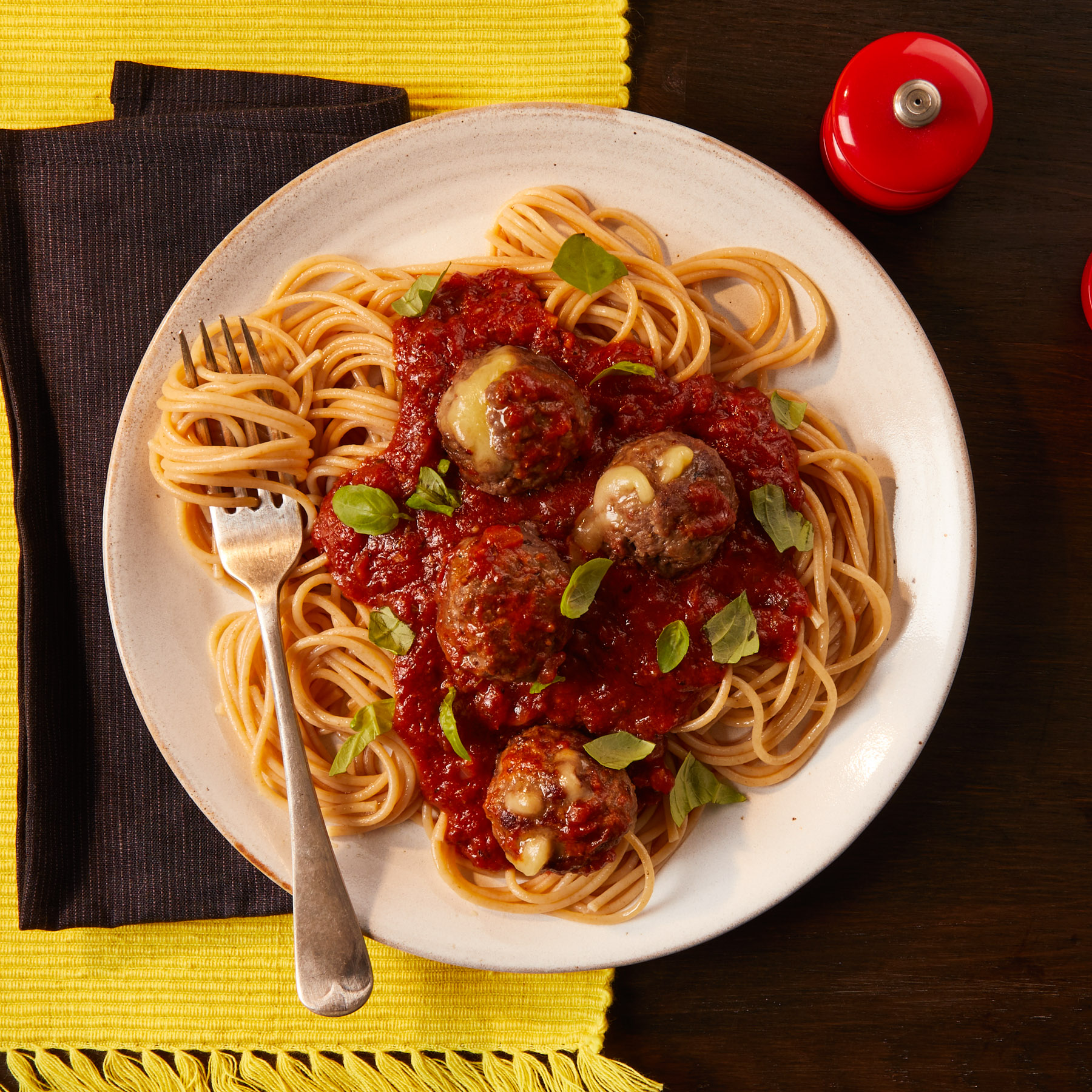 Cheesy Marmite Spaghetti Meatballs Recipe Gousto